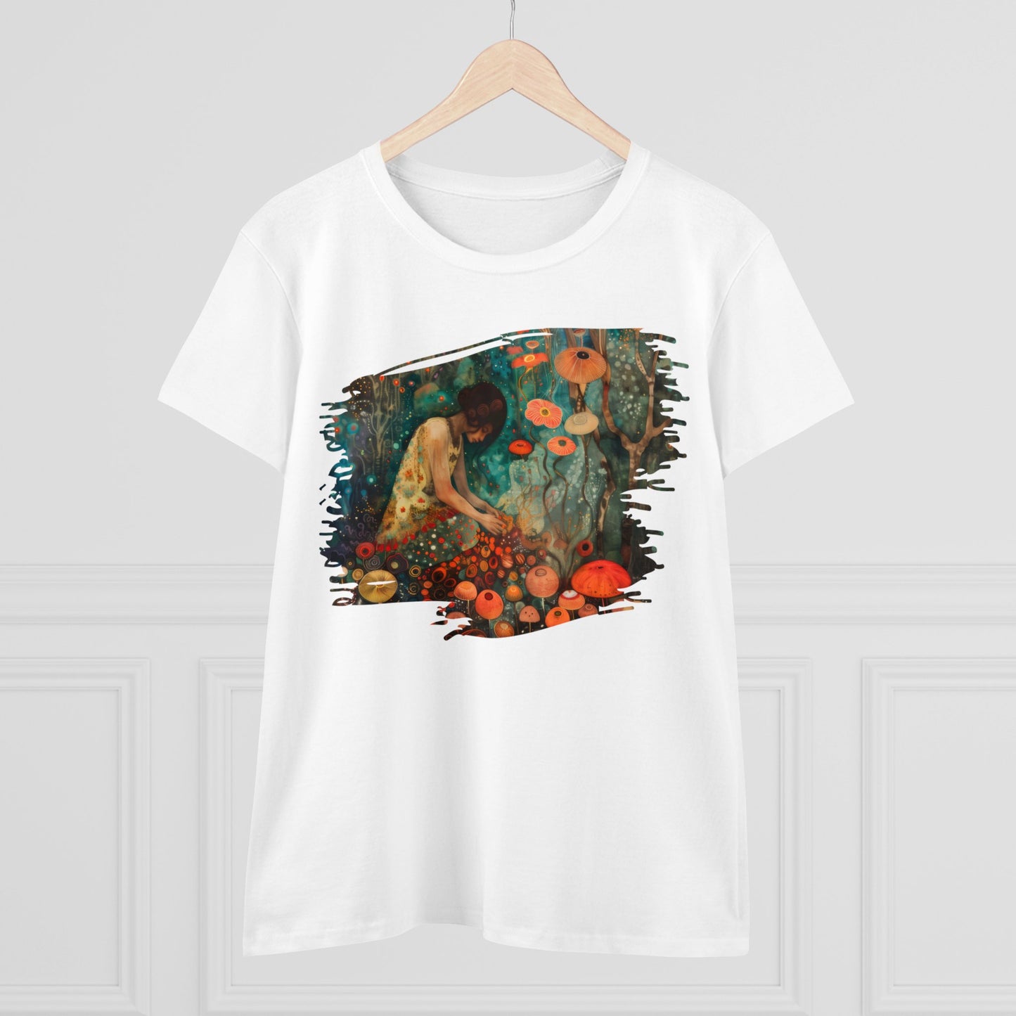 Mushroom Girl - Women's Midweight Cotton Tee