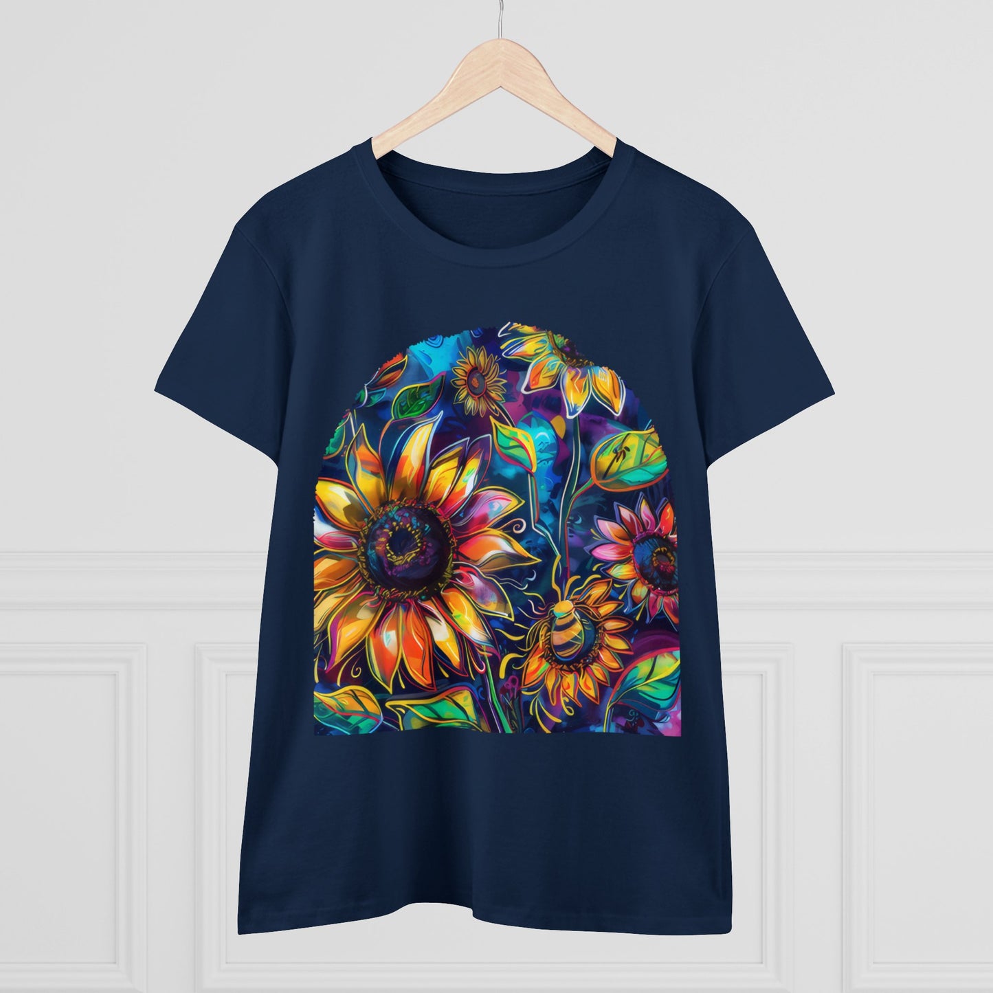 Sunflowers - Women's Midweight Cotton Tee