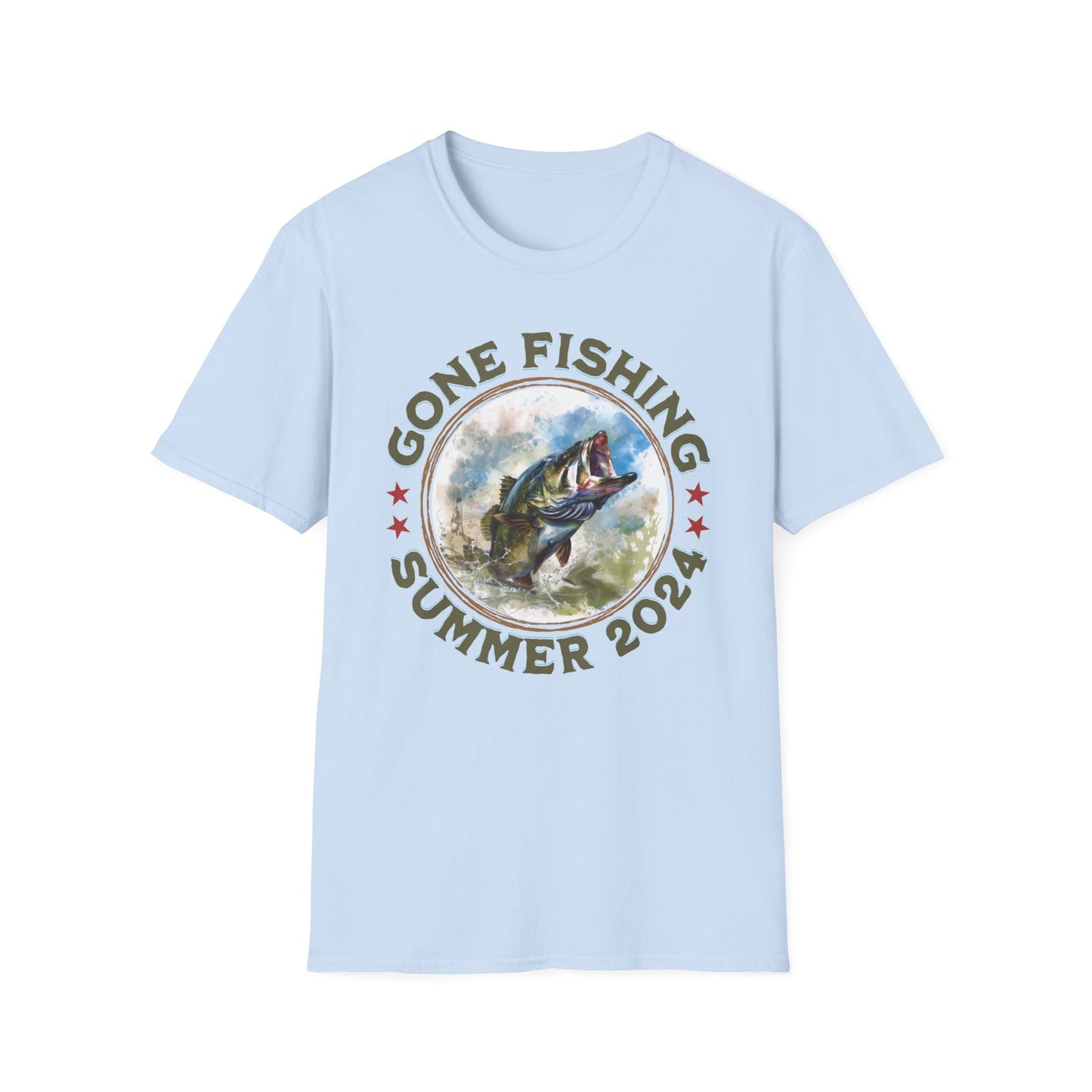 Gone Fishing - Unisex Softstyle T-Shirt