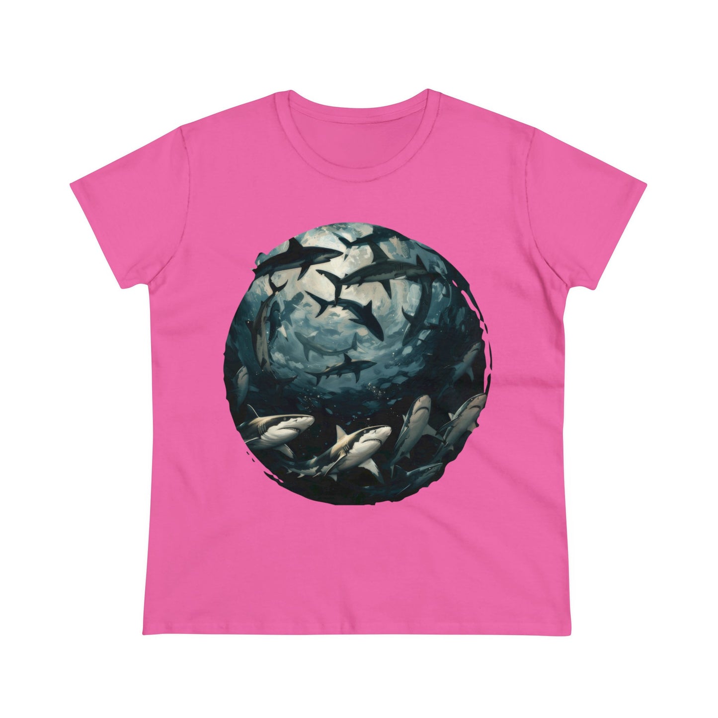 Sharks - Women's Midweight Cotton Tee