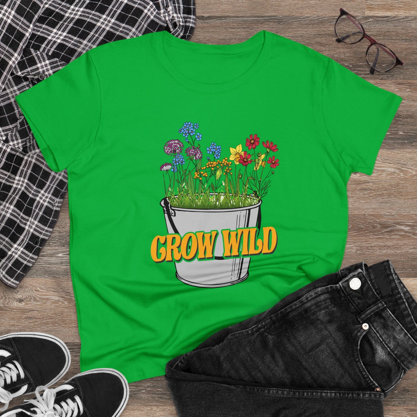 Grow Wild - Gardening - Women's Midweight Cotton Tee