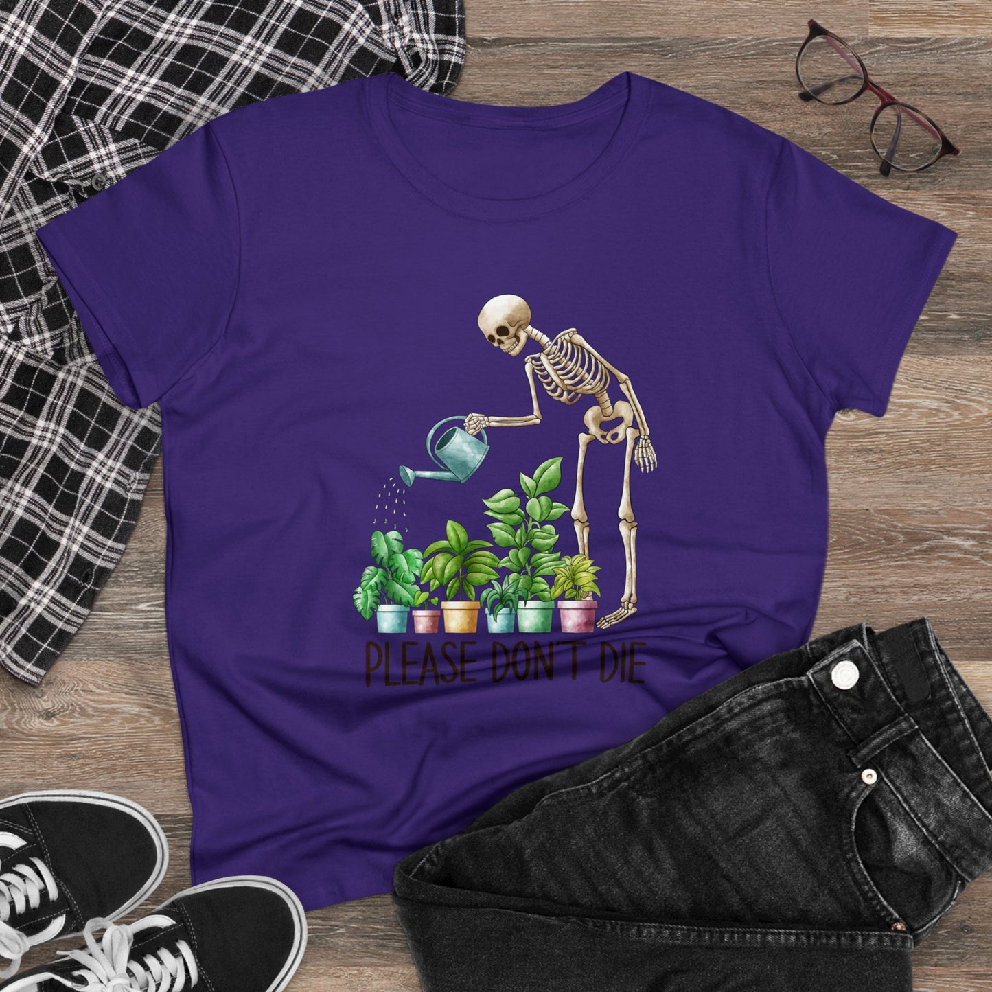 Please Don't Die - Gardening - Women's Midweight Cotton Tee