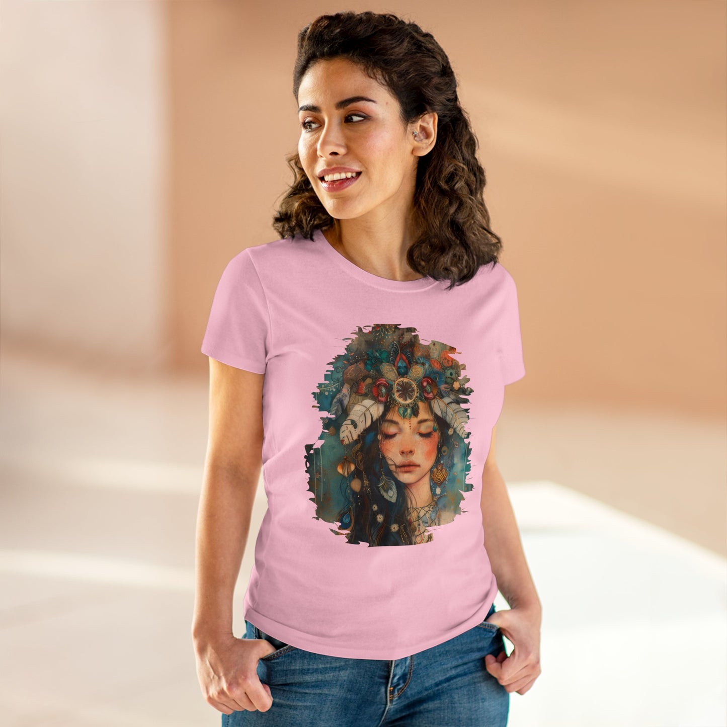 EW - Flowers - Women's Midweight Cotton Tee