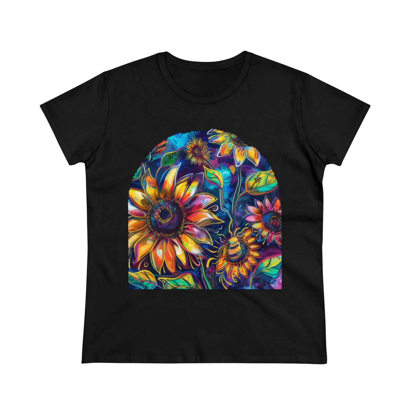 Sunflowers - Women's Midweight Cotton Tee