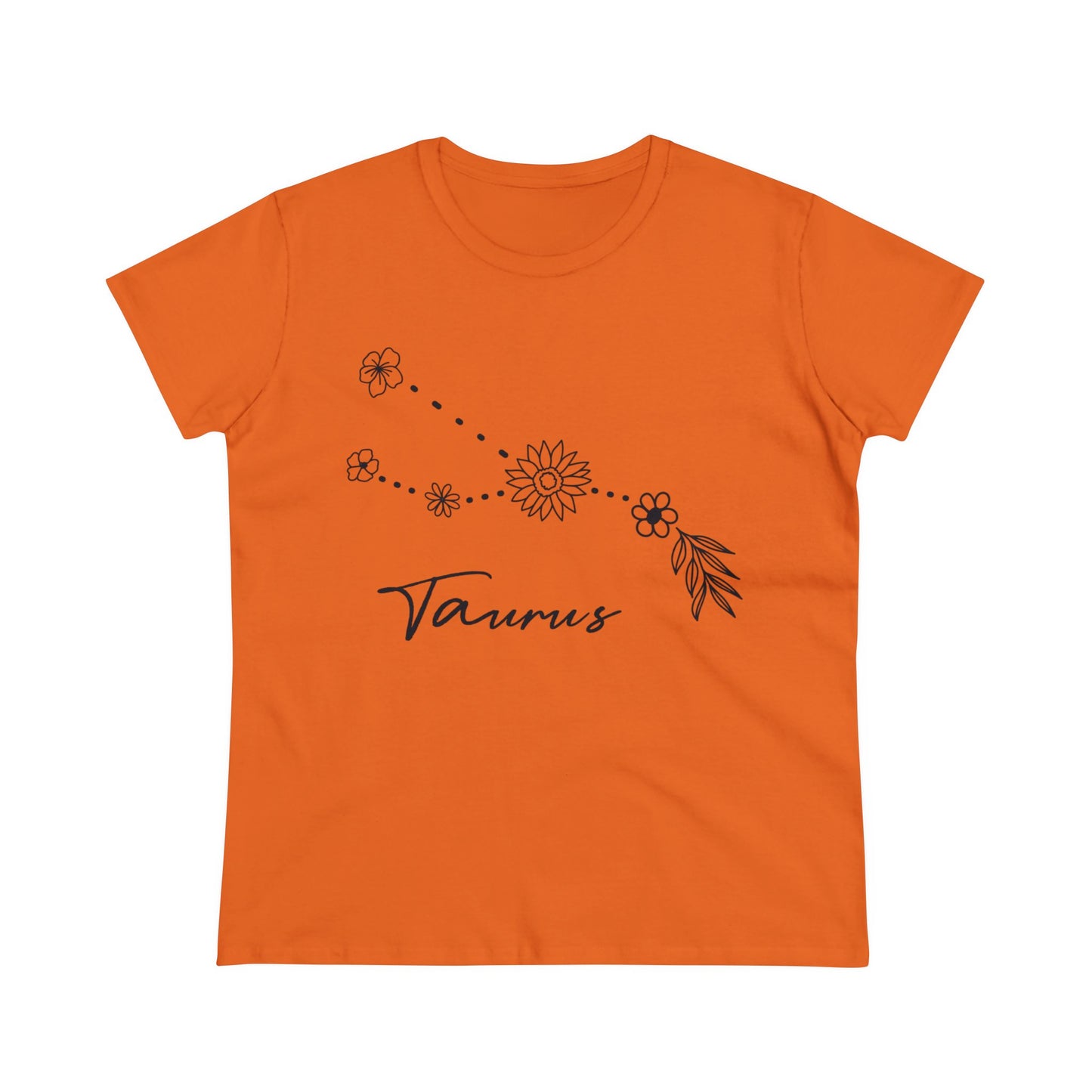 Flower Constellation - Taurus - Astrology - Women's Midweight Cotton Tee