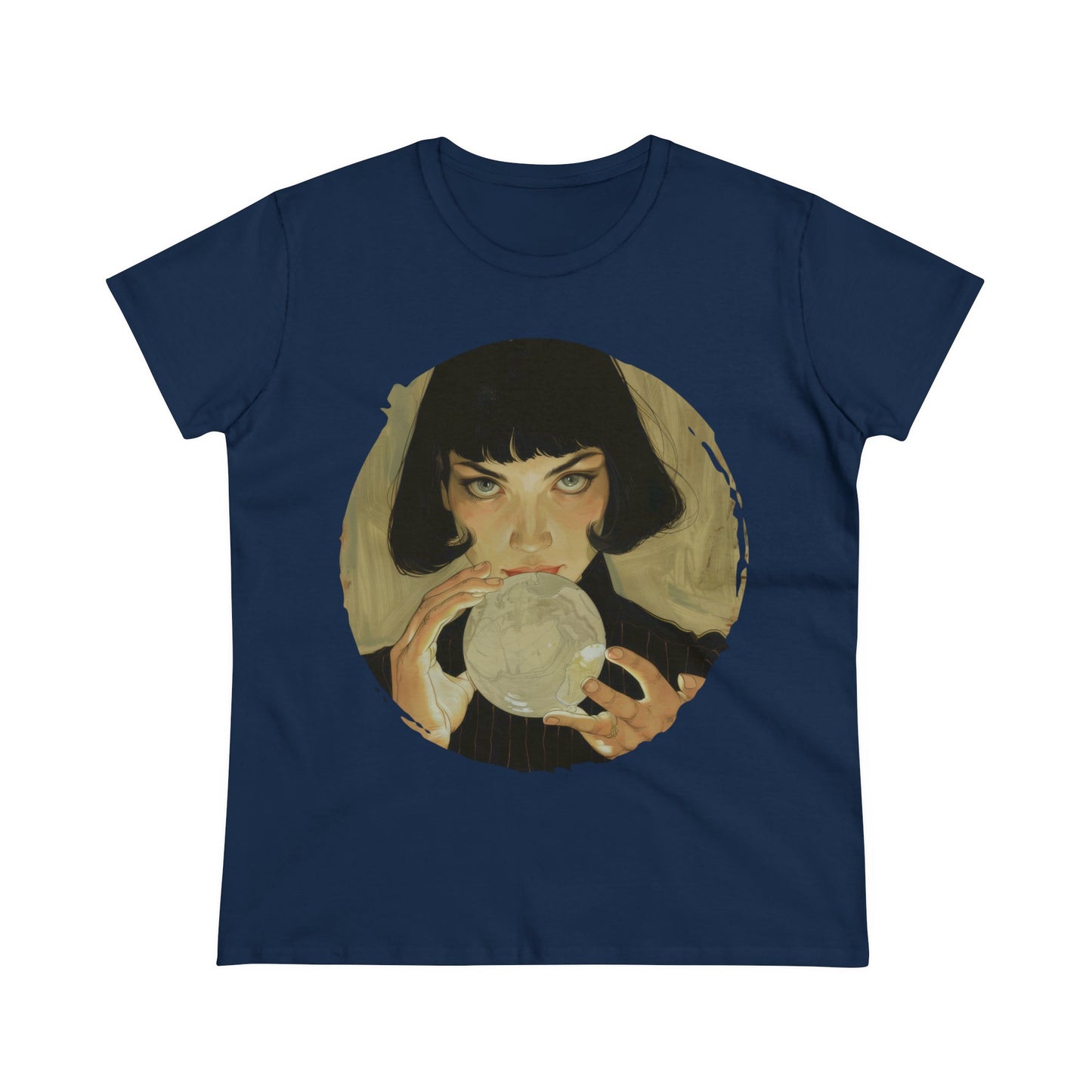 Crystal Ball - Mysticism - Women's Midweight Cotton Tee