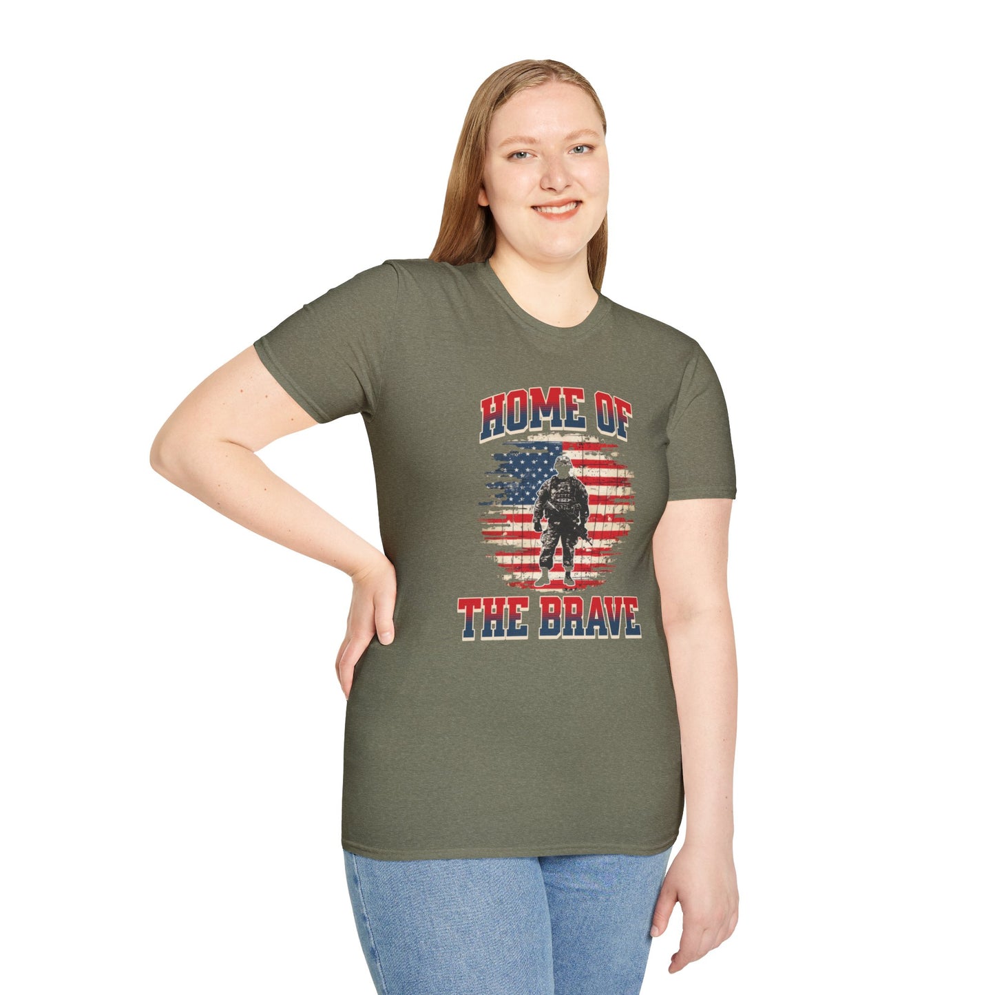 Home of the Brave - Unisex Softstyle T-Shirt