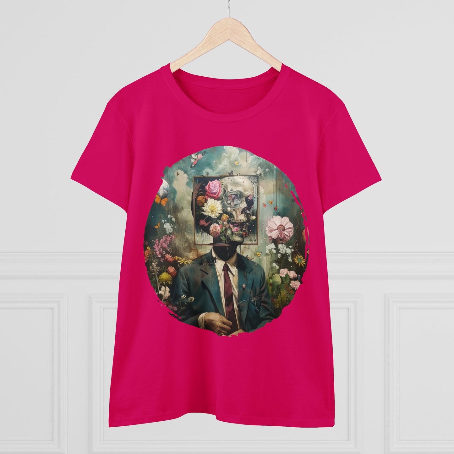 Flowers on My Mind - Women's Midweight Cotton Tee