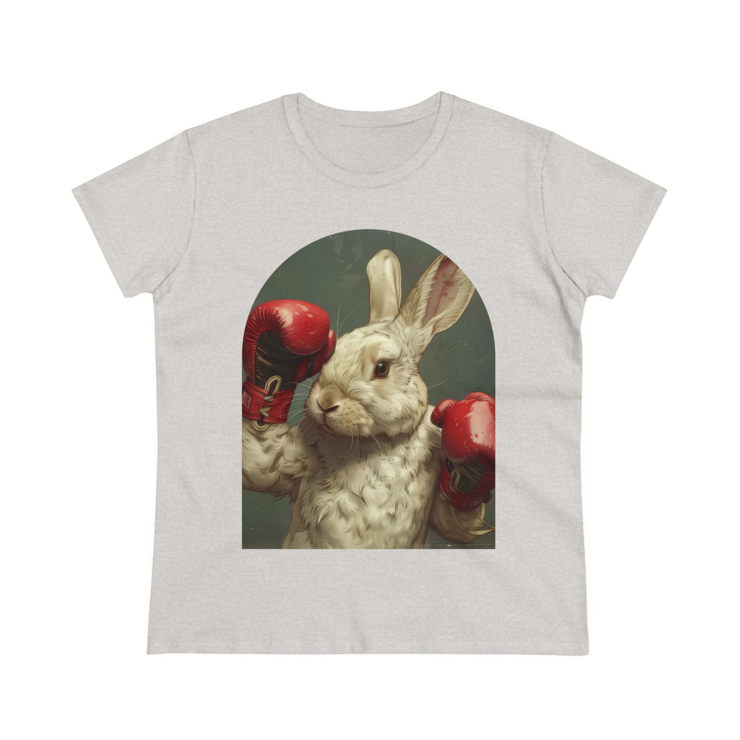 Boxing Rabbit - Women's Midweight Cotton Tee