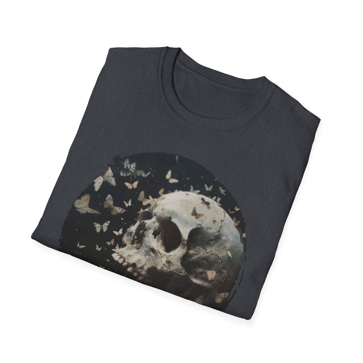 Skulls and Butterflies - Unisex Softstyle T-Shirt