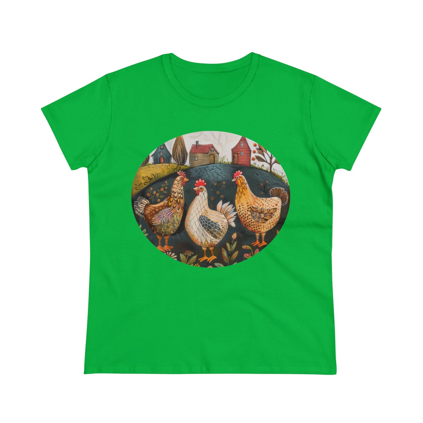 Chickens - Women's Midweight Cotton Tee