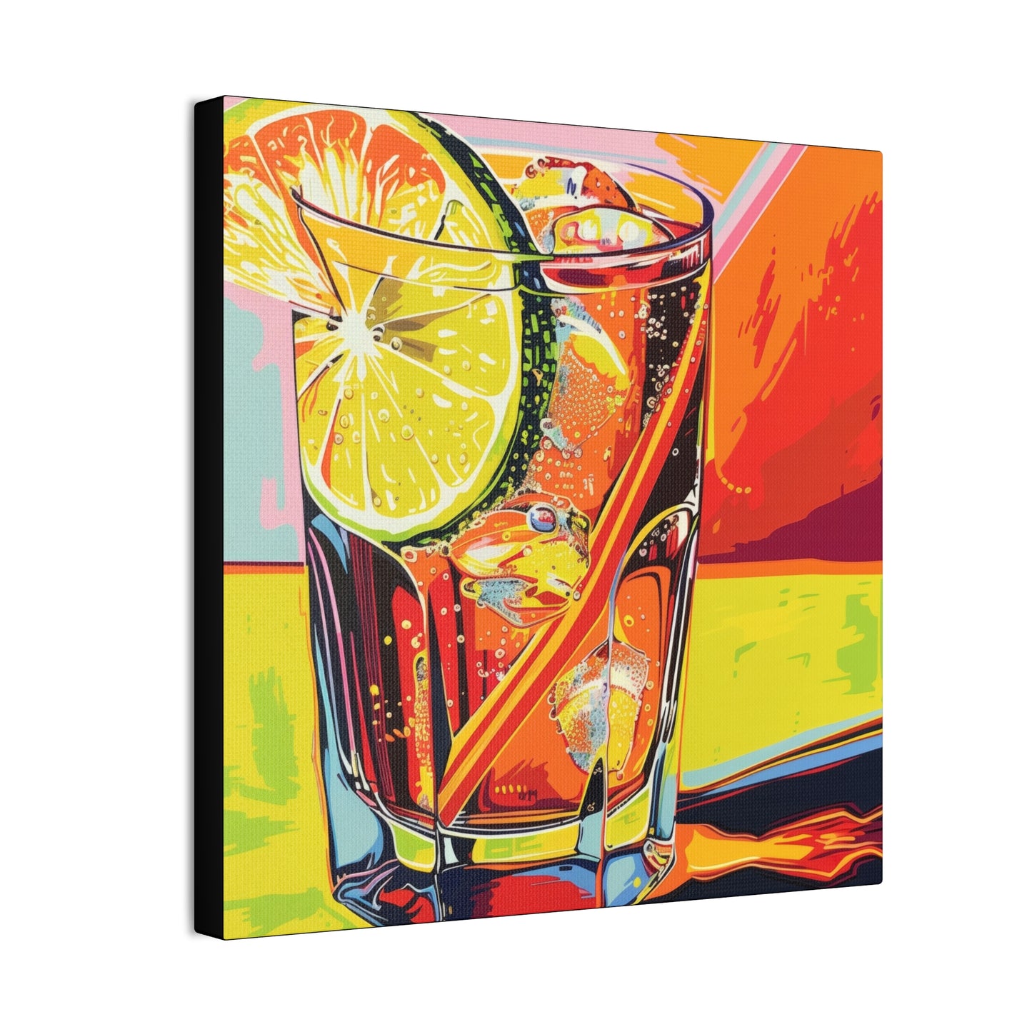 Summer Drinks - Canvas Stretched, 0.75"