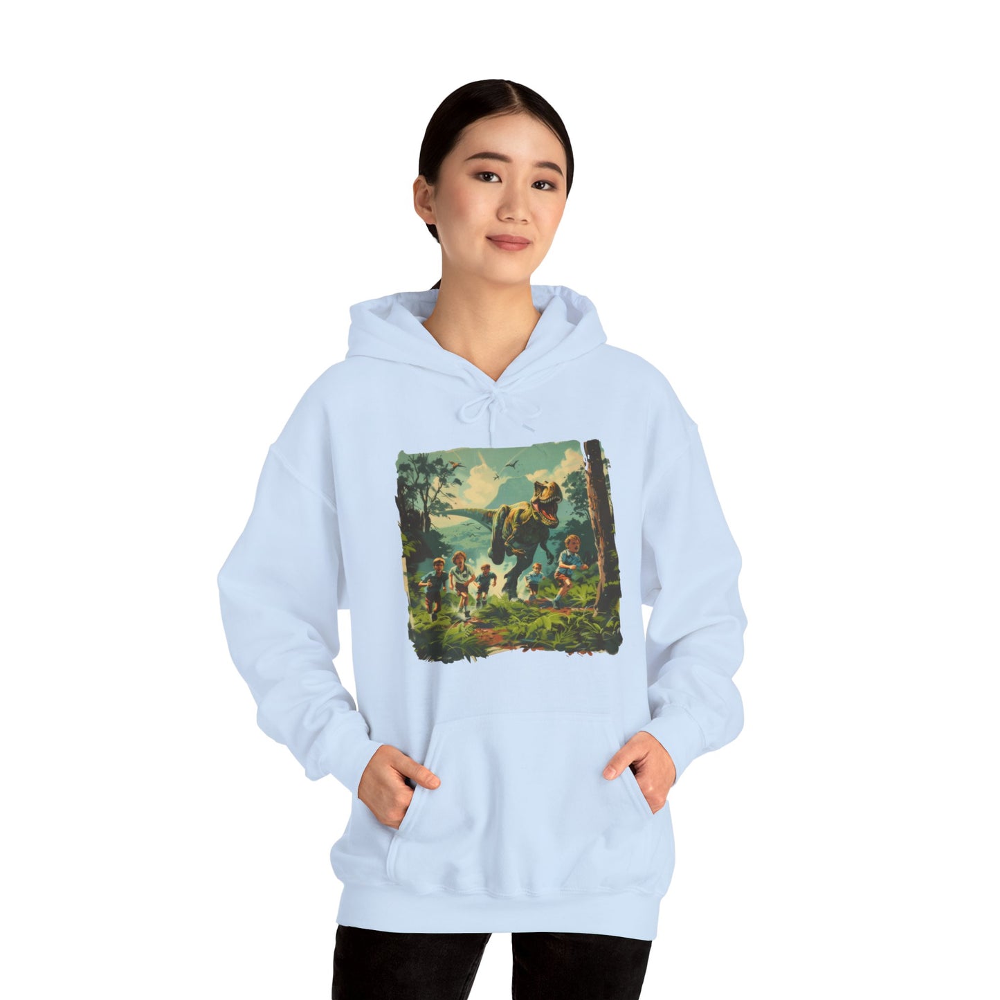 Dinosaur Chase - Unisex Heavy Blend™ Hooded Sweatshirt