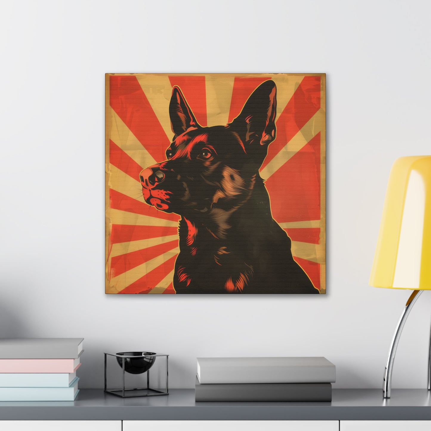 Comrade Canine - Canvas Stretched, 0.75"