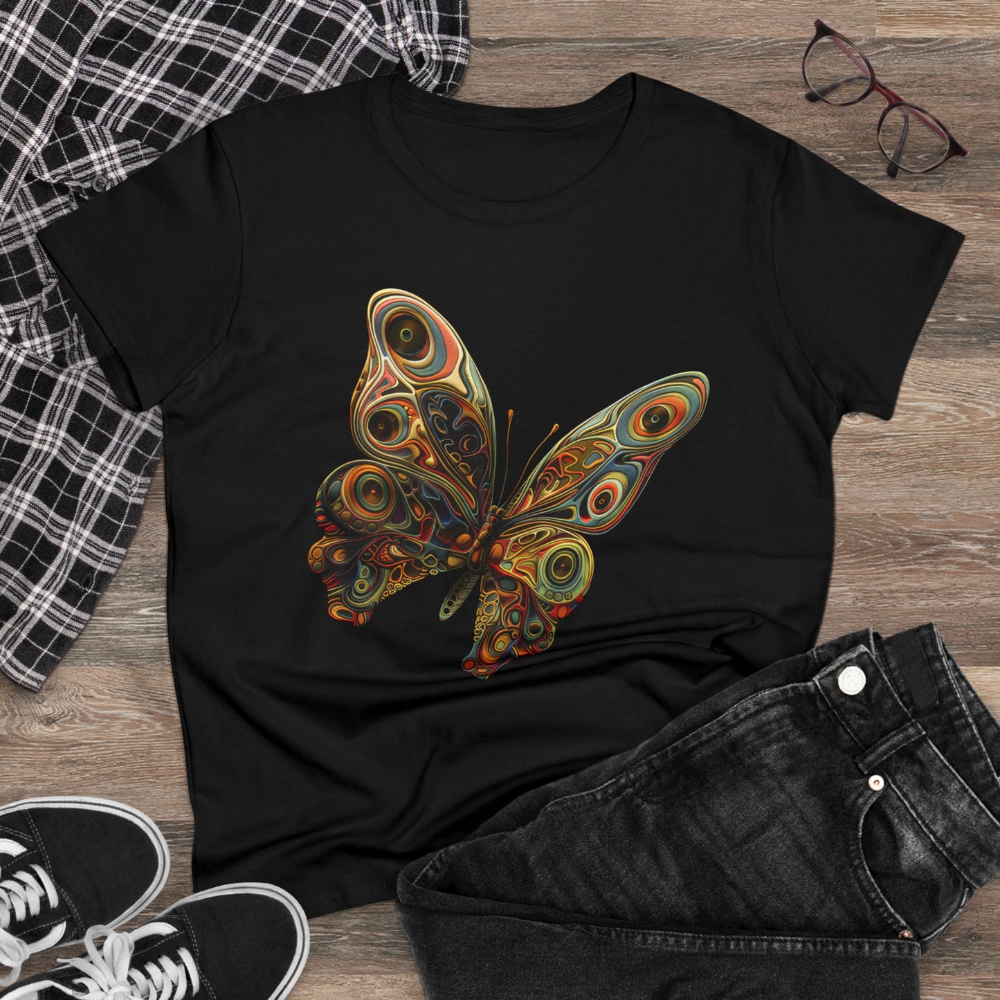 Butterfly - Women's Midweight Cotton Tee