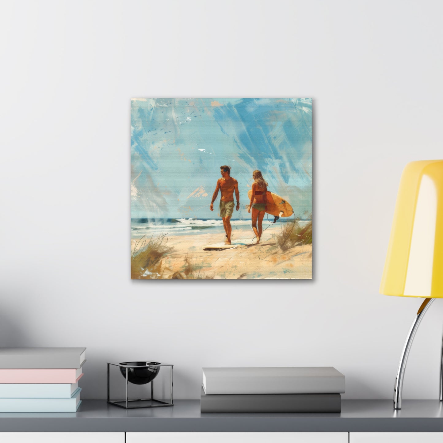 Beach and Surf  - Canvas Stretched, 0.75"