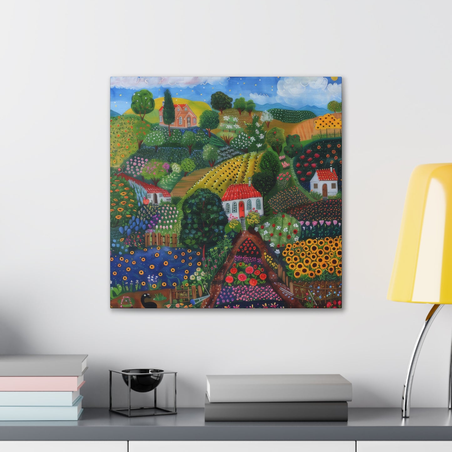 Cottage Gardens - Canvas Stretched, 0.75"