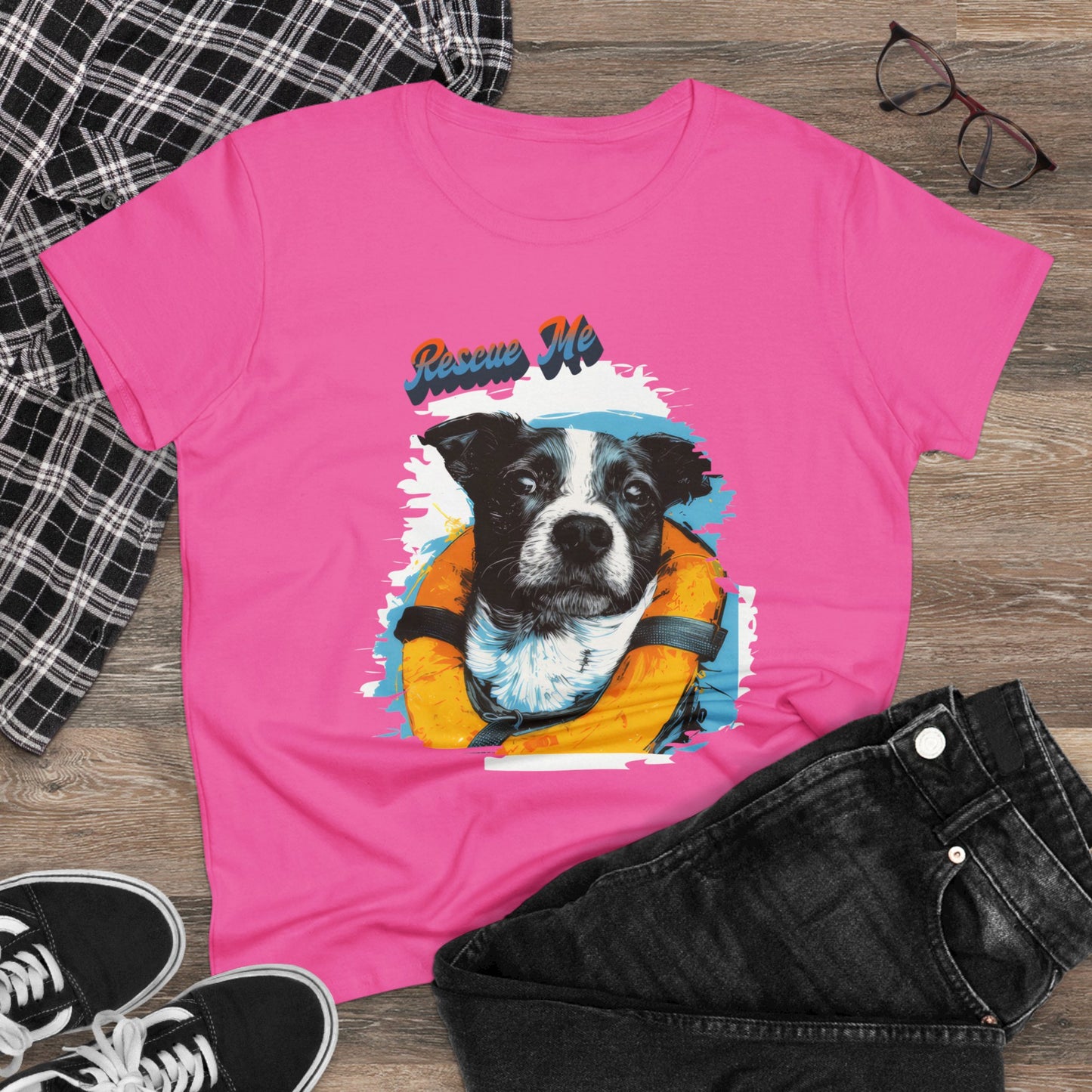 Rescue Dog - Women's Midweight Cotton Tee