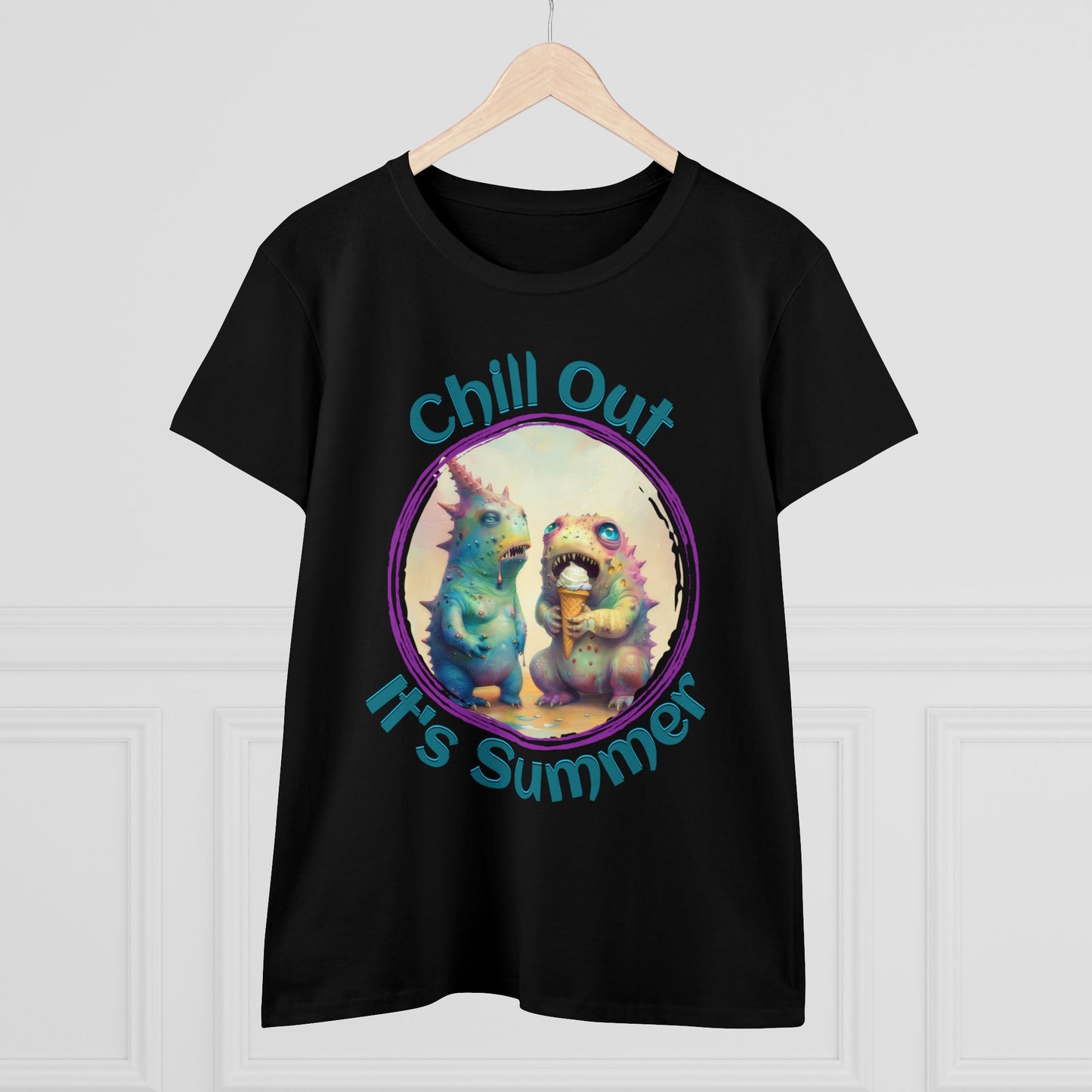 Chill Out, It's Summer - Women's Midweight Cotton Tee