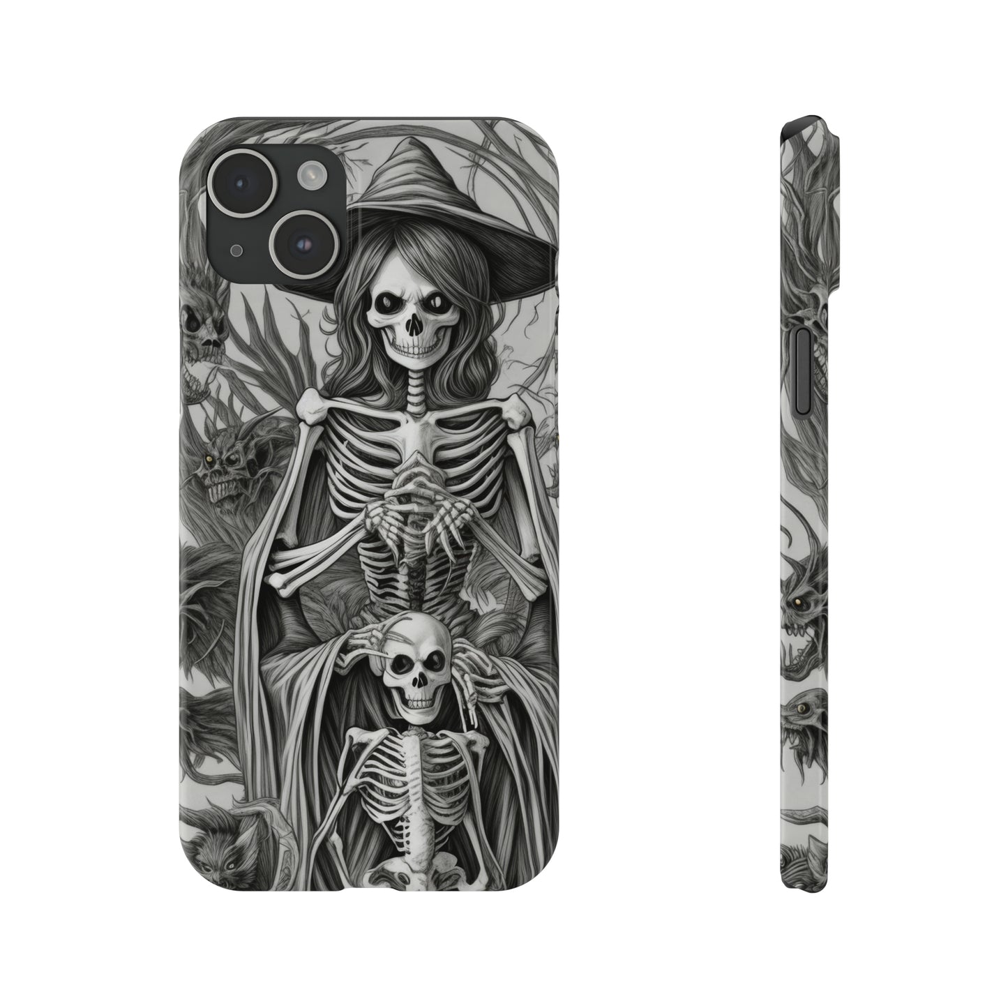 Skeleton Witch - Phone Case