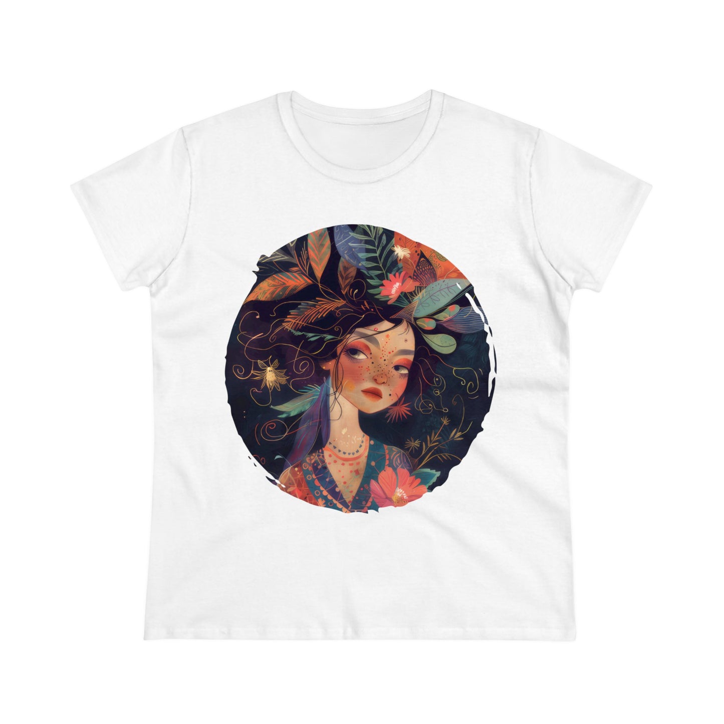 Flower Girl - Women's Midweight Cotton Tee