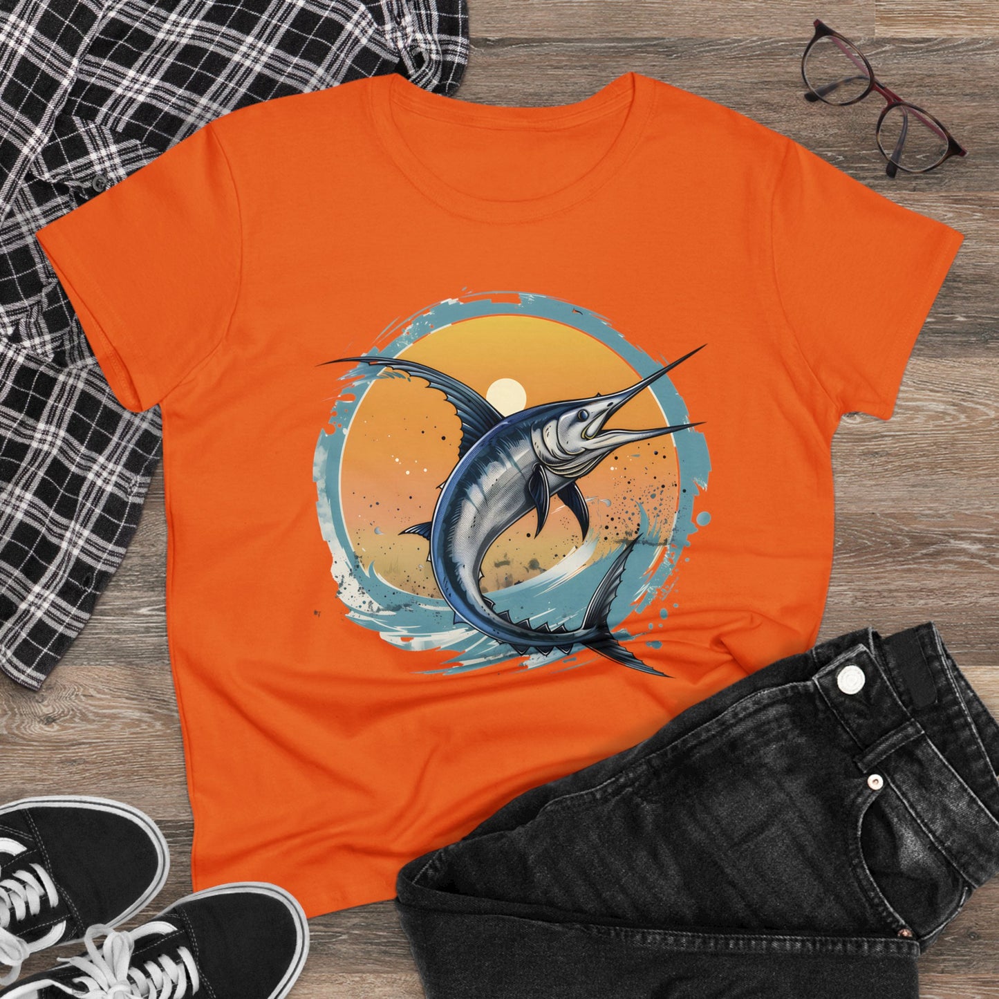 Marlin - Women's Midweight Cotton Tee