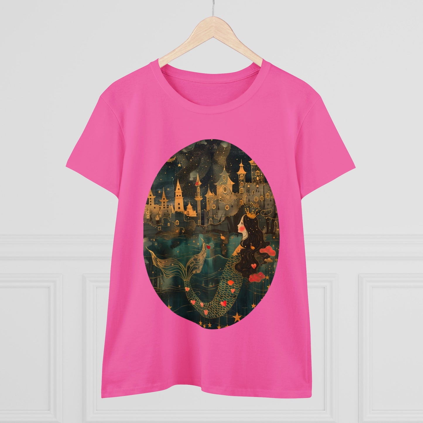 Mermaid - Fantasy - Women's Midweight Cotton Tee