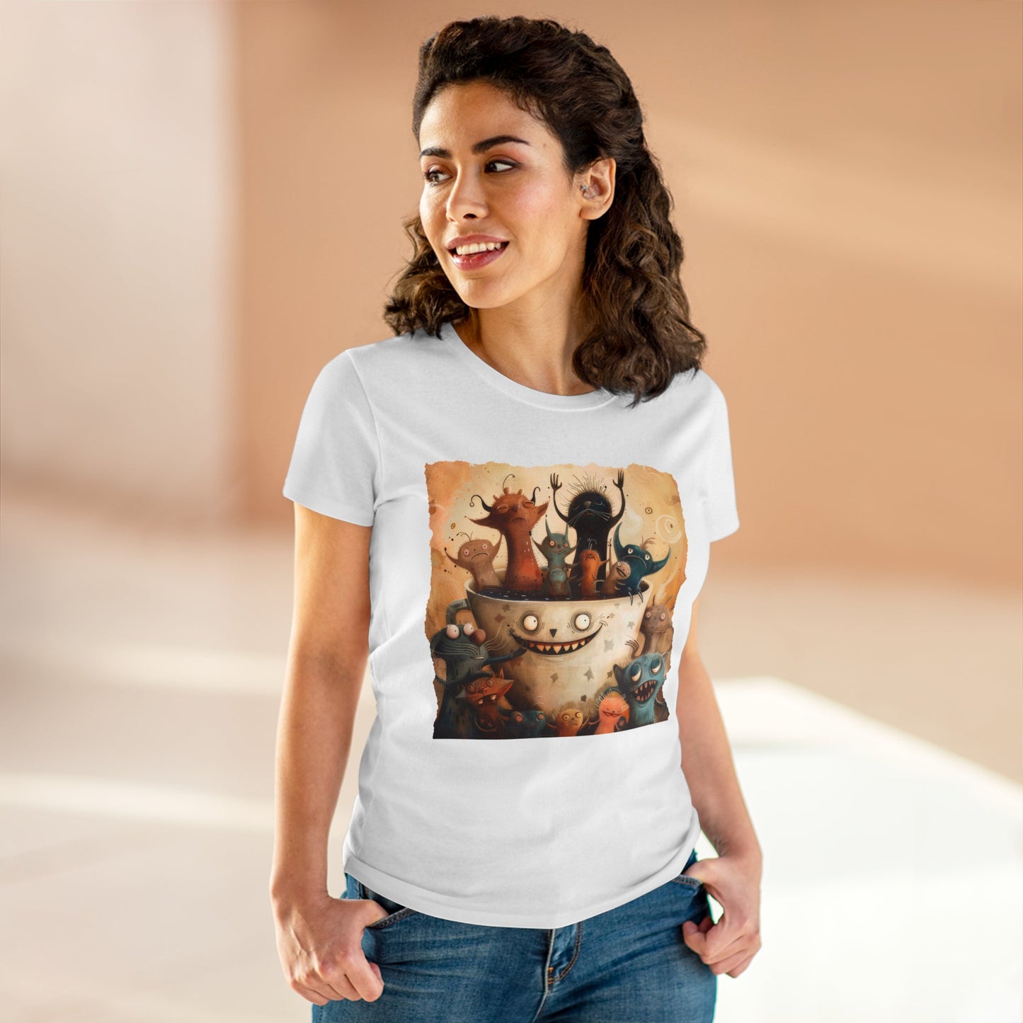 Coffee Critters - Women's Midweight Cotton Tee