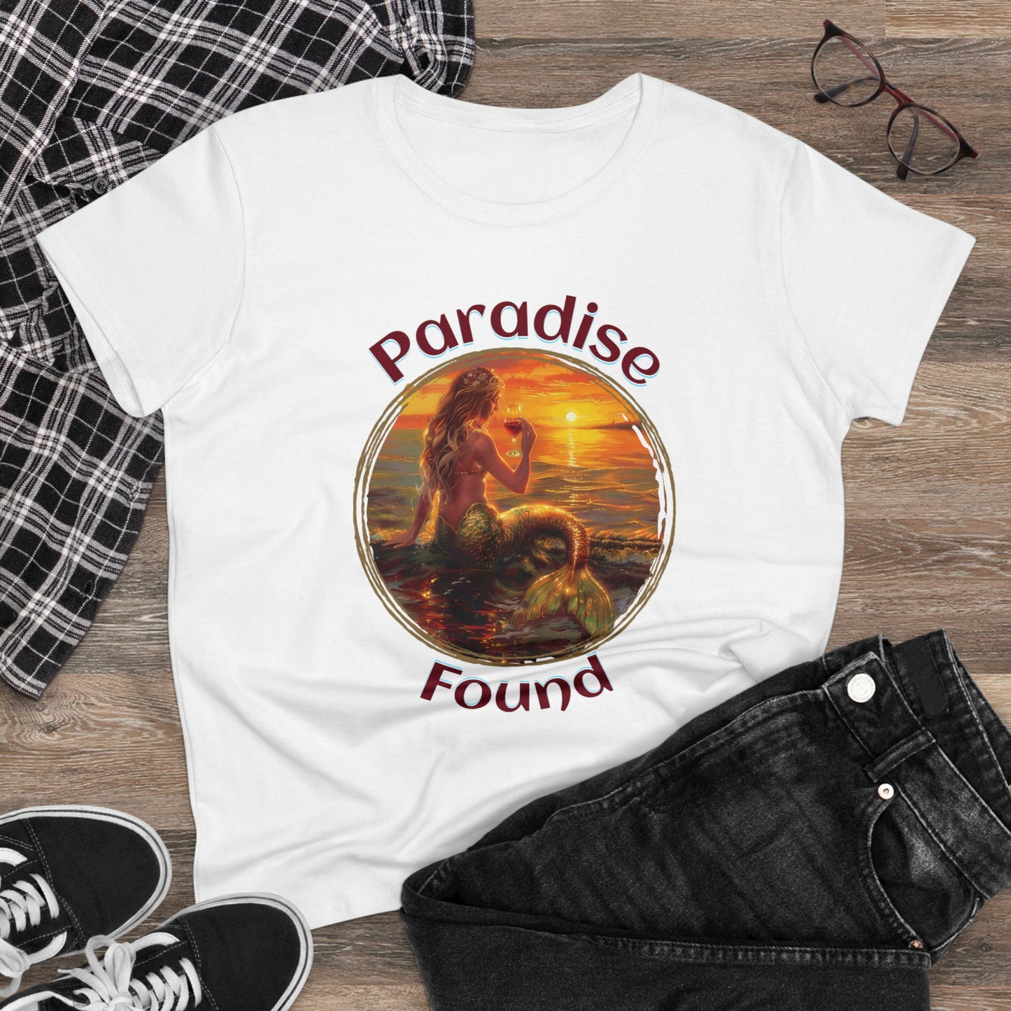 Paradise Found - Women's Midweight Cotton Tee