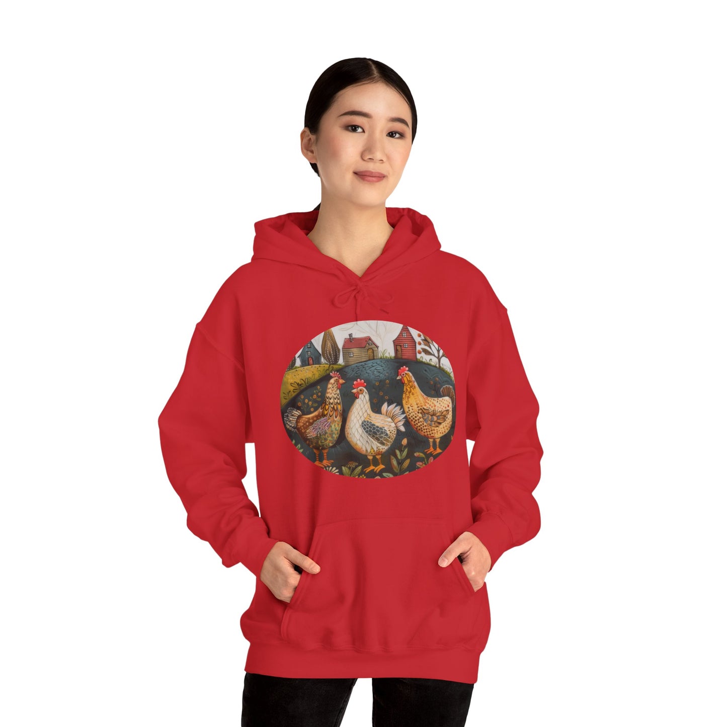 Chickens - Unisex Heavy Blend™ Hooded Sweatshirt