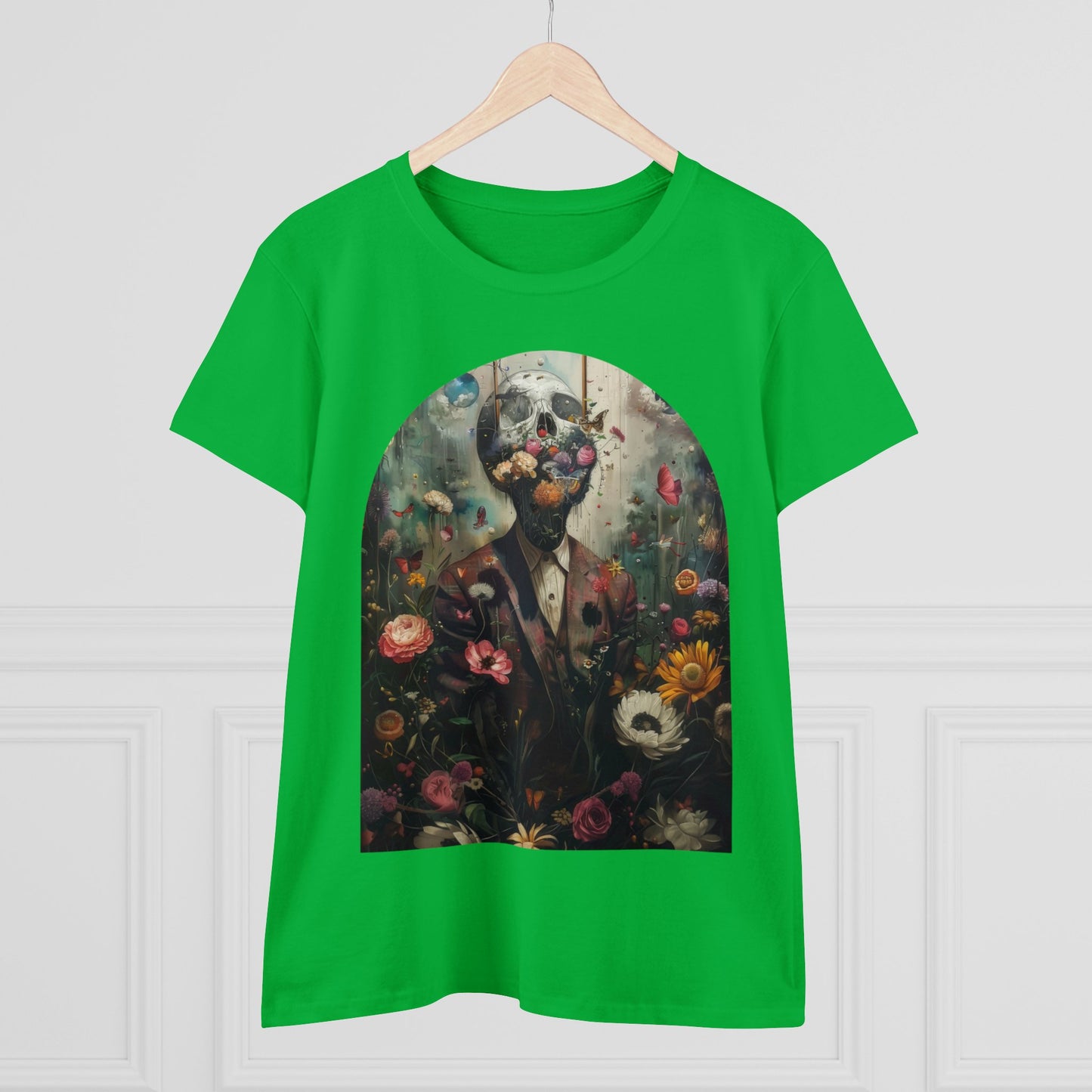 Flowers on My Mind - Women's Midweight Cotton Tee