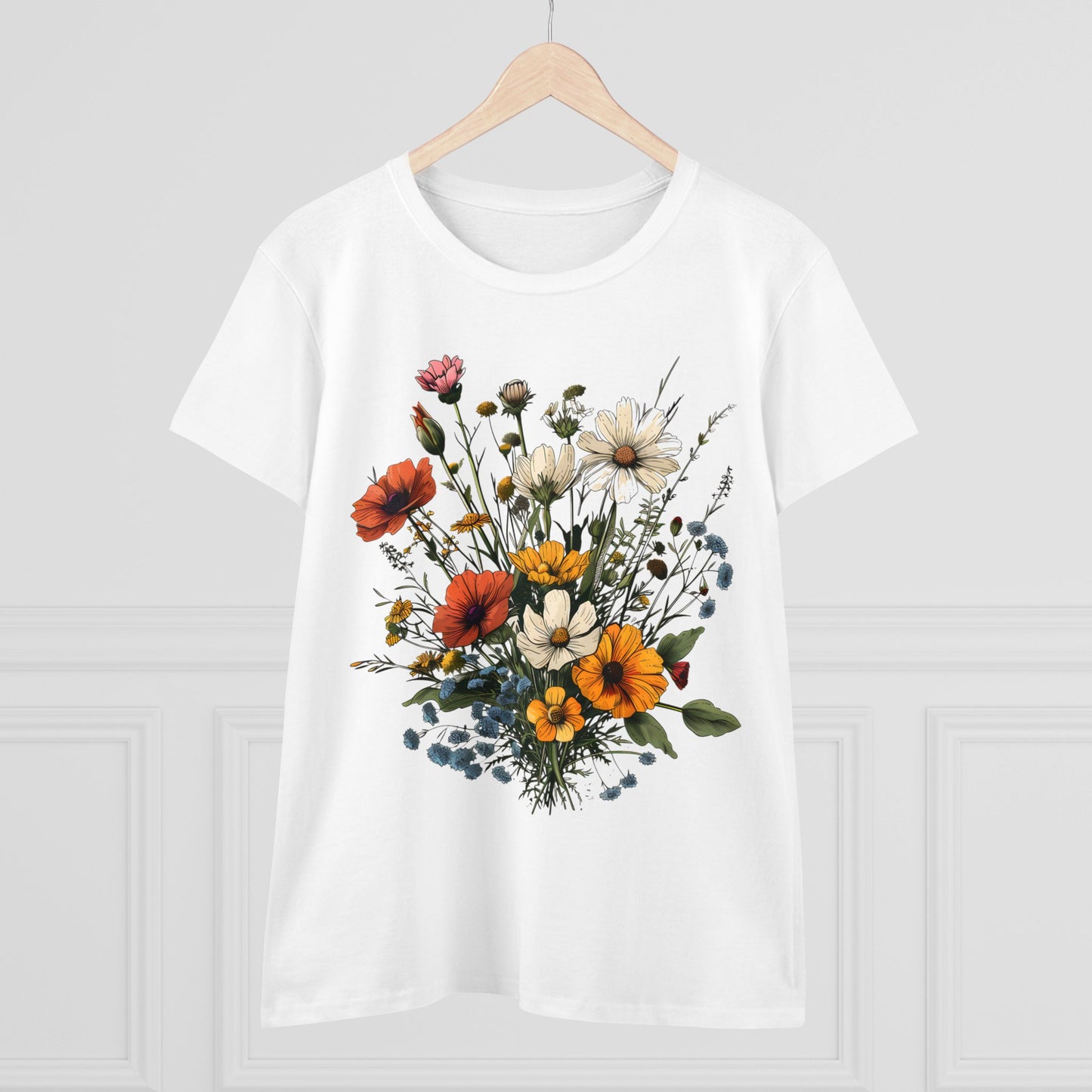 Wildflowers - Women's Midweight Cotton Tee