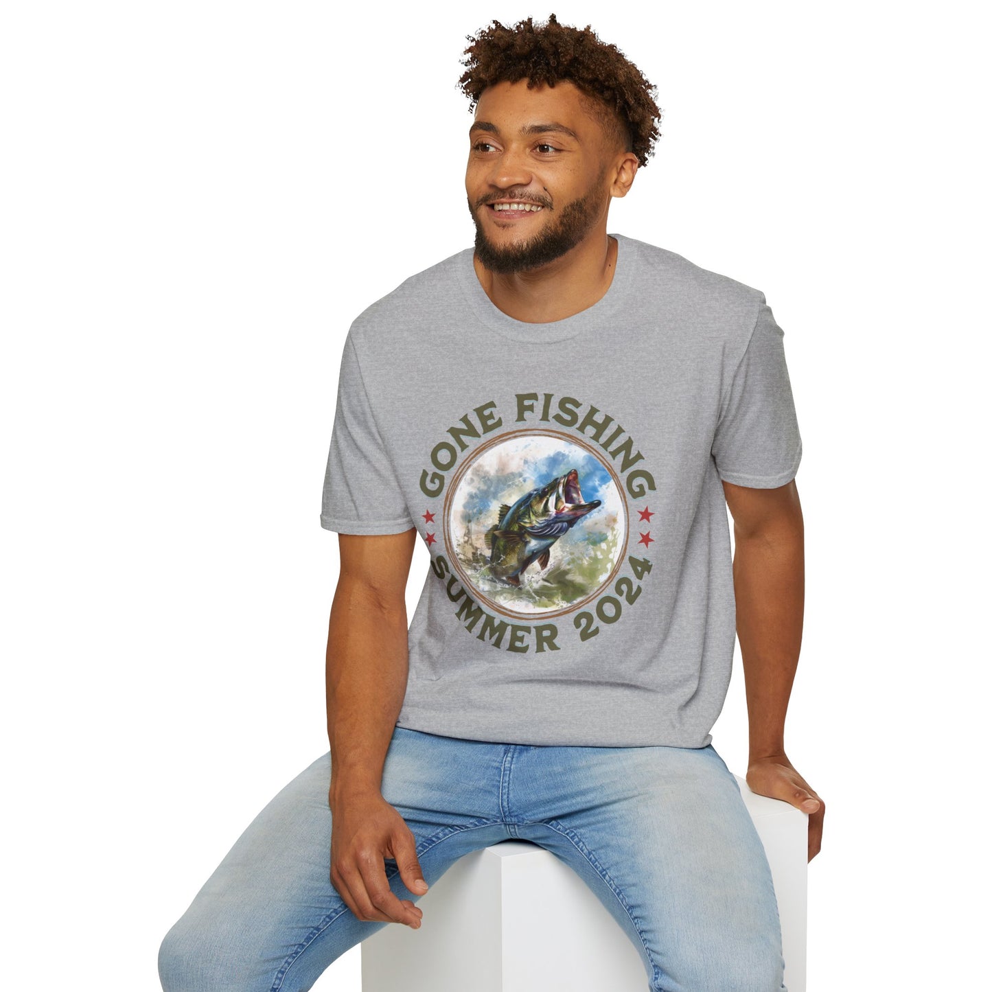 Gone Fishing - Unisex Softstyle T-Shirt