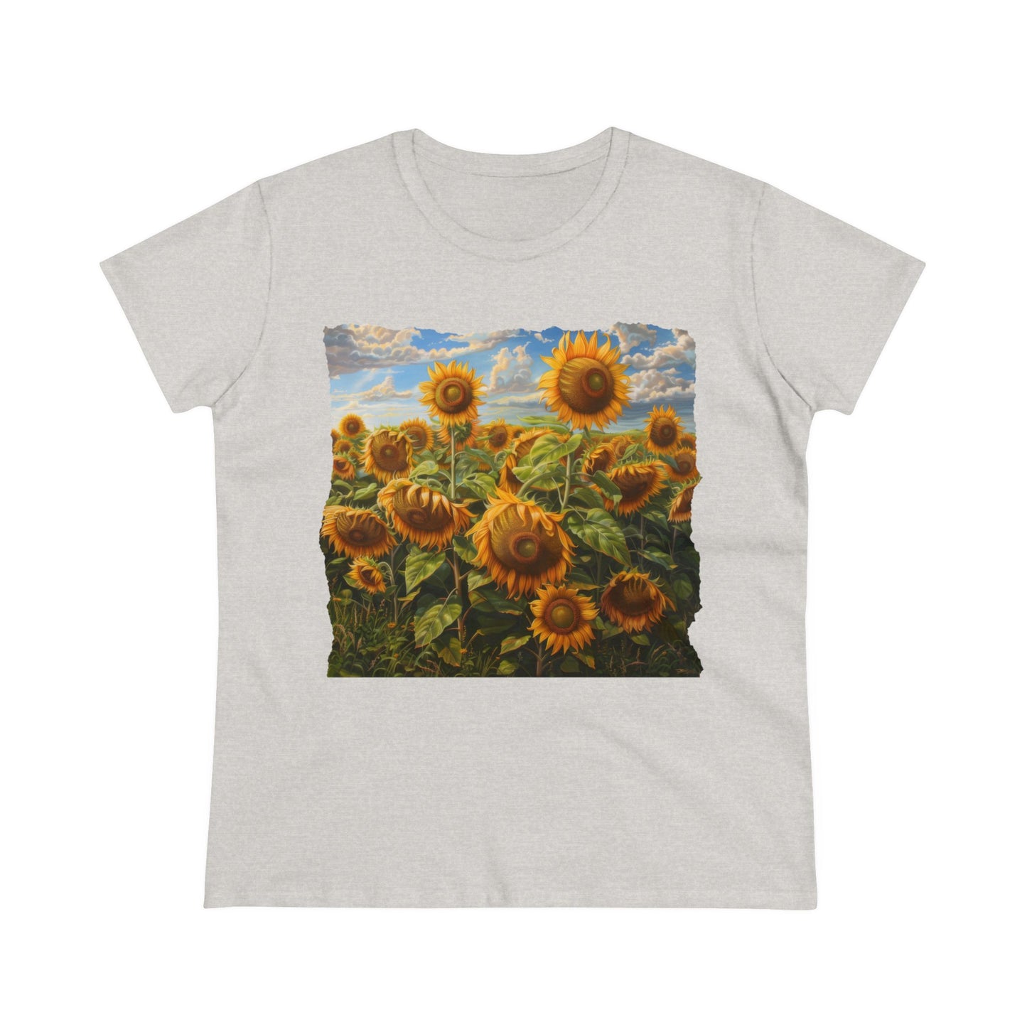 Sunflowers - Women's Midweight Cotton Tee