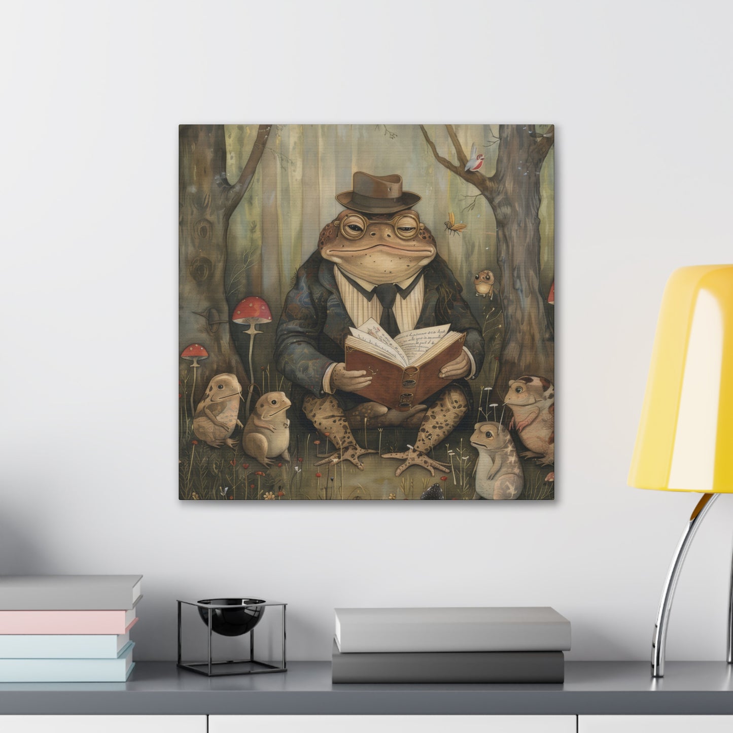 Grandpa Toad - Canvas Stretched, 0.75"