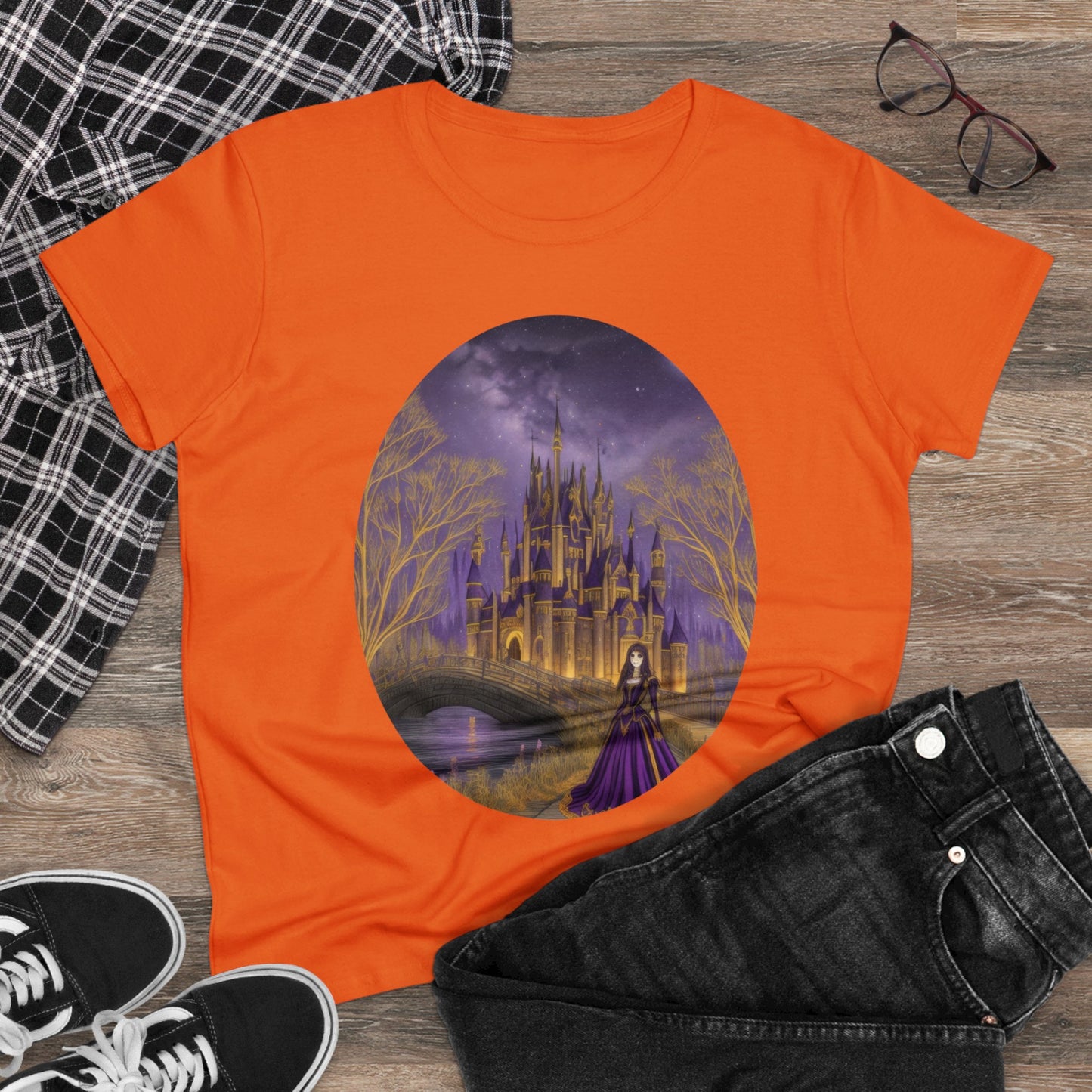 The Purple Castle - Fantasy - Women's Midweight Cotton Tee