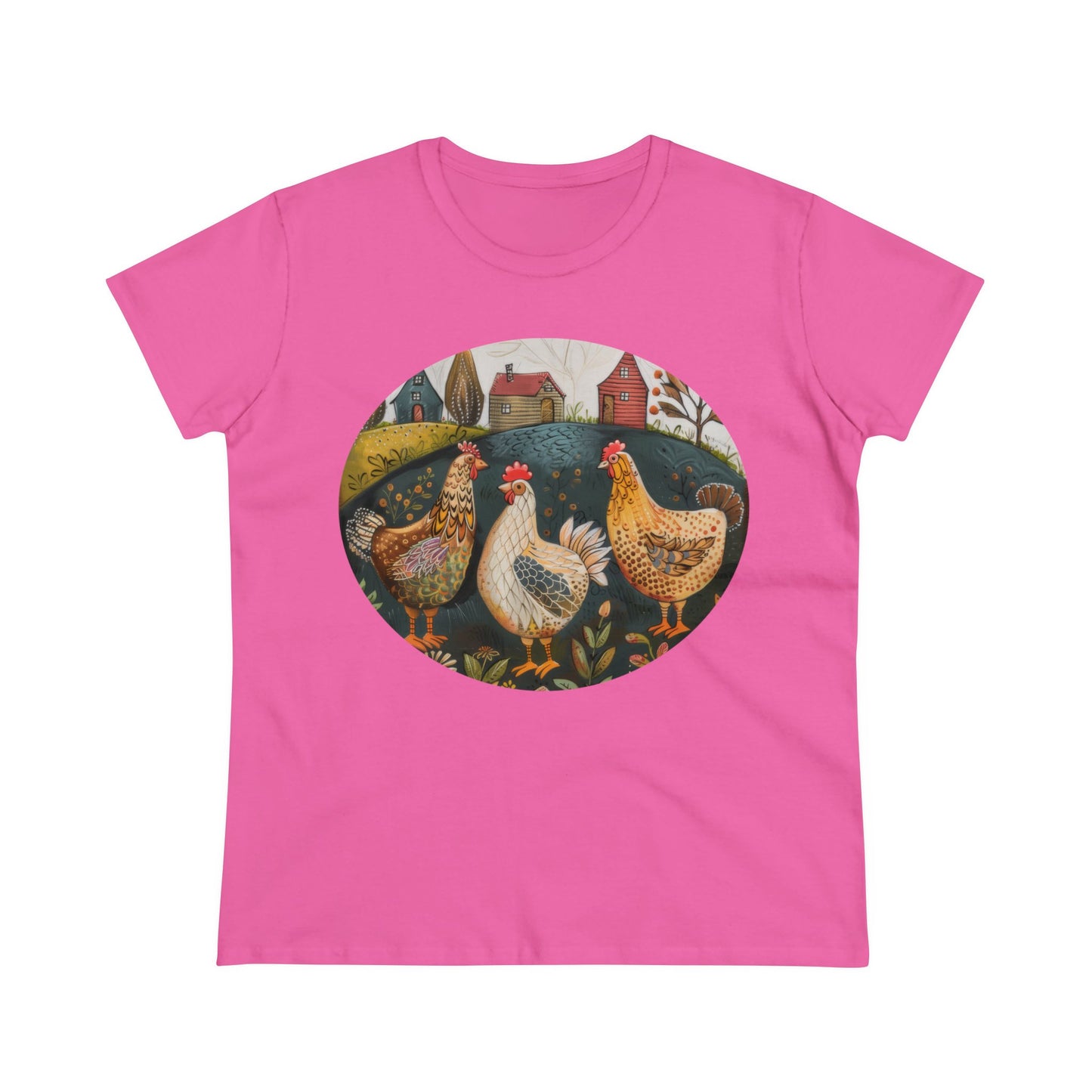 Chickens - Women's Midweight Cotton Tee