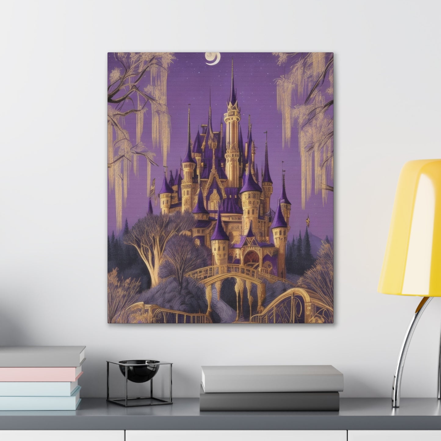 Purple Castle - Canvas Stretched, 0.75"