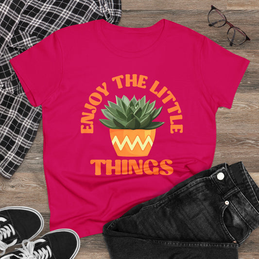 Enjoy the Little Things - Gardening - Women's Midweight Cotton Tee