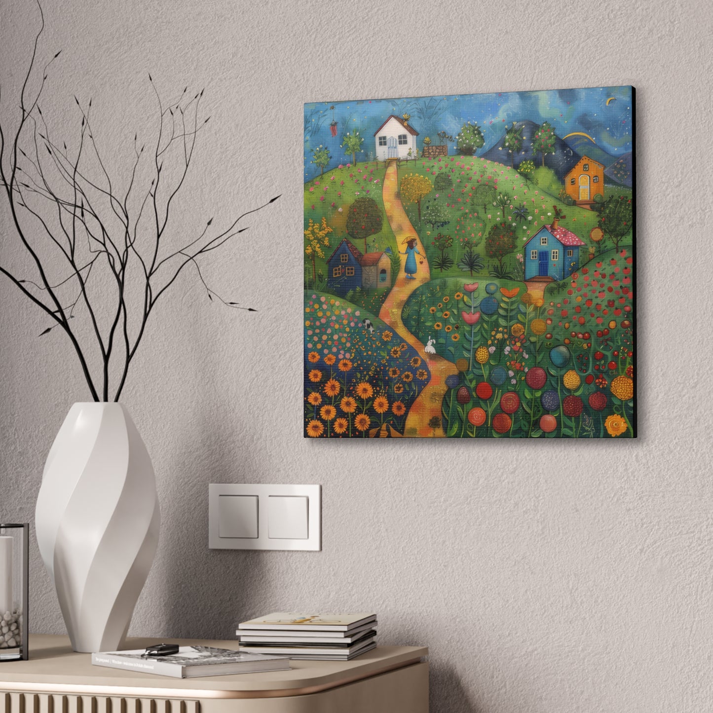 Cottage Gardens - Canvas Stretched, 0.75"