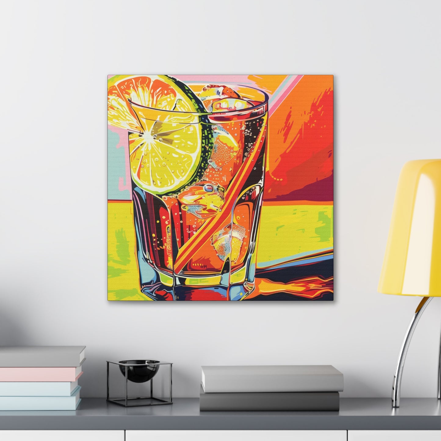 Summer Drinks - Canvas Stretched, 0.75"