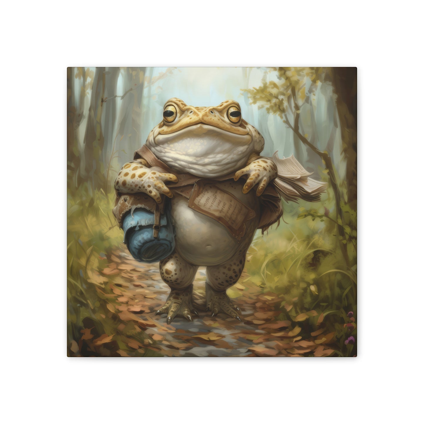 Traveling Toad - Canvas Stretched, 0.75"