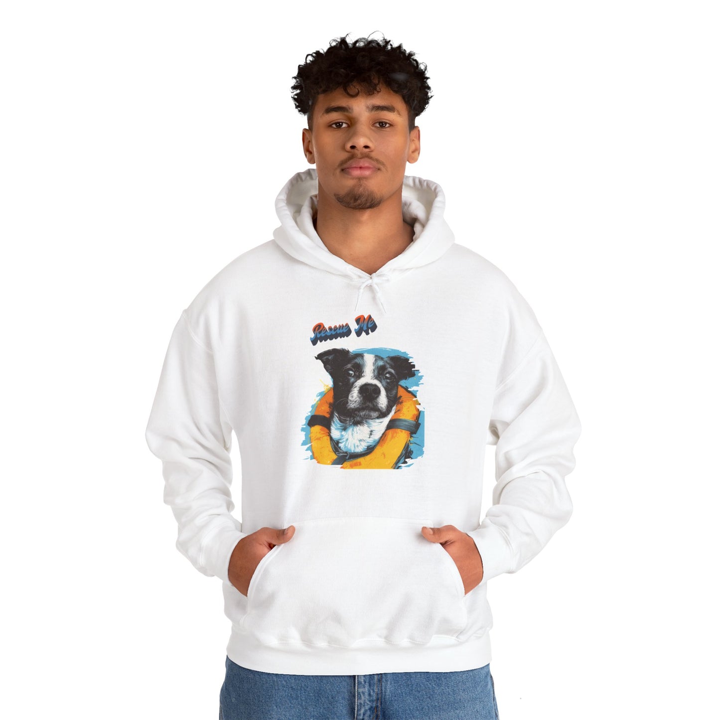 Rescue Dog - Unisex Heavy Blend™ Hooded Sweatshirt