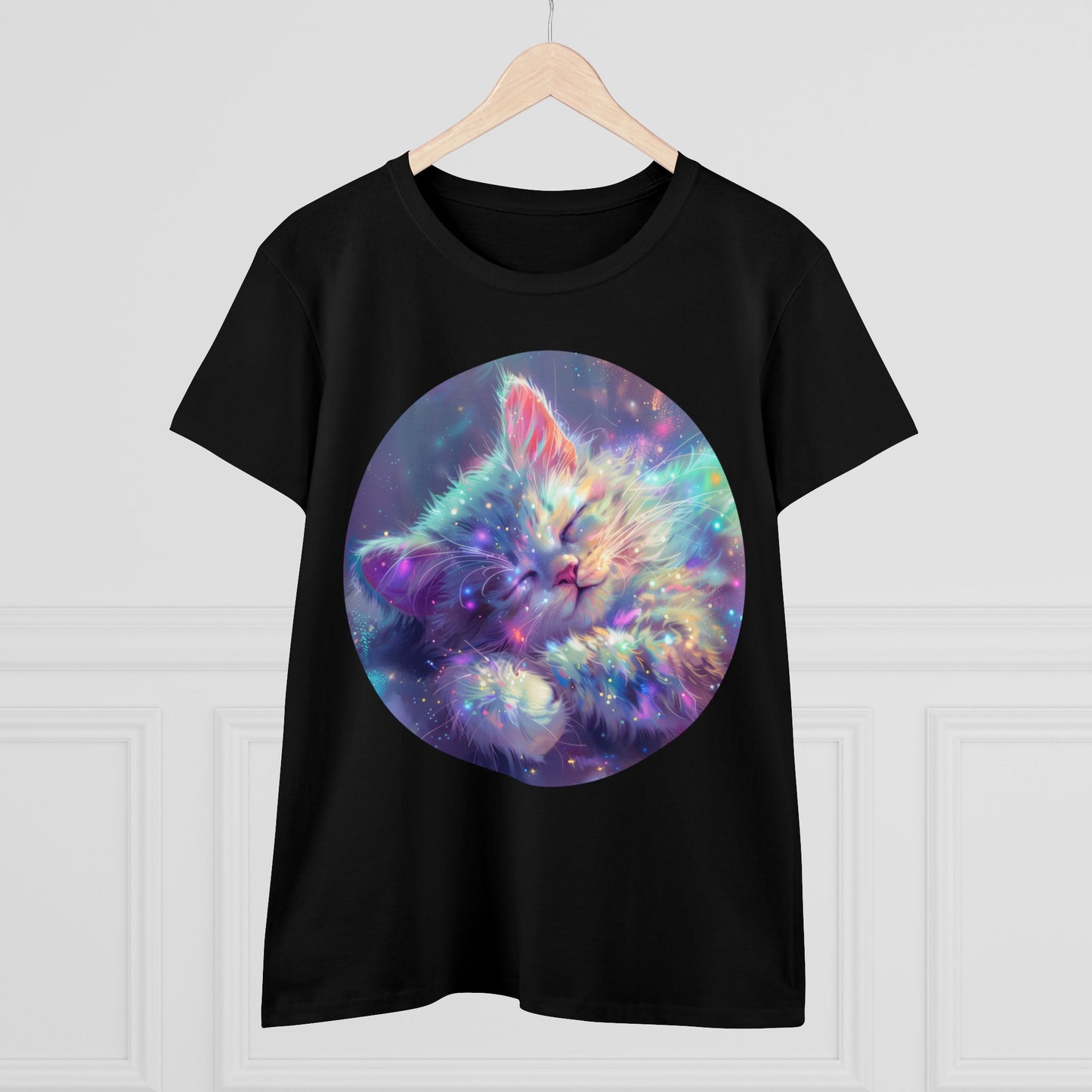 Sparkle Kitty - Women's Midweight Cotton Tee