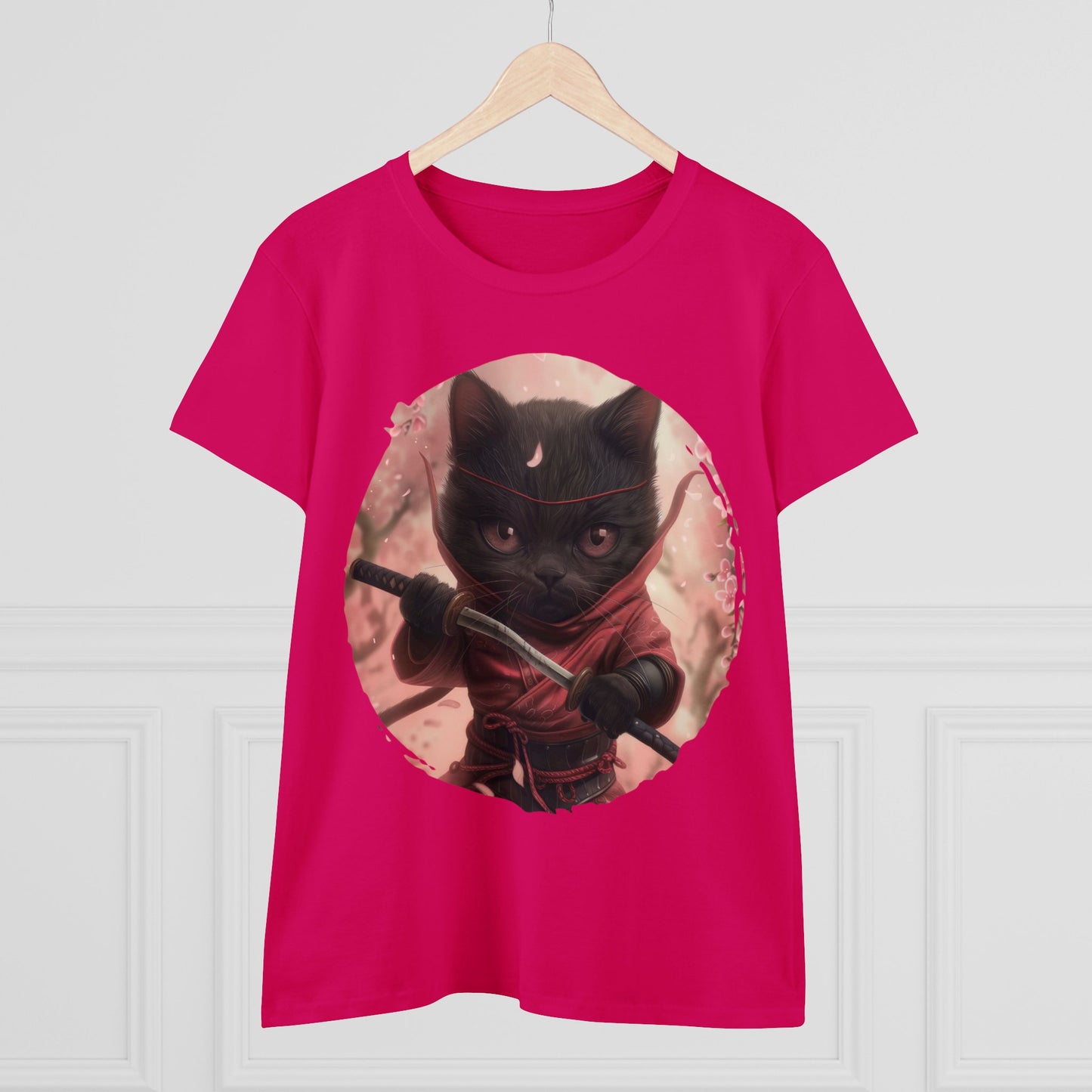 Ninja Kitty - Women's Midweight Cotton Tee