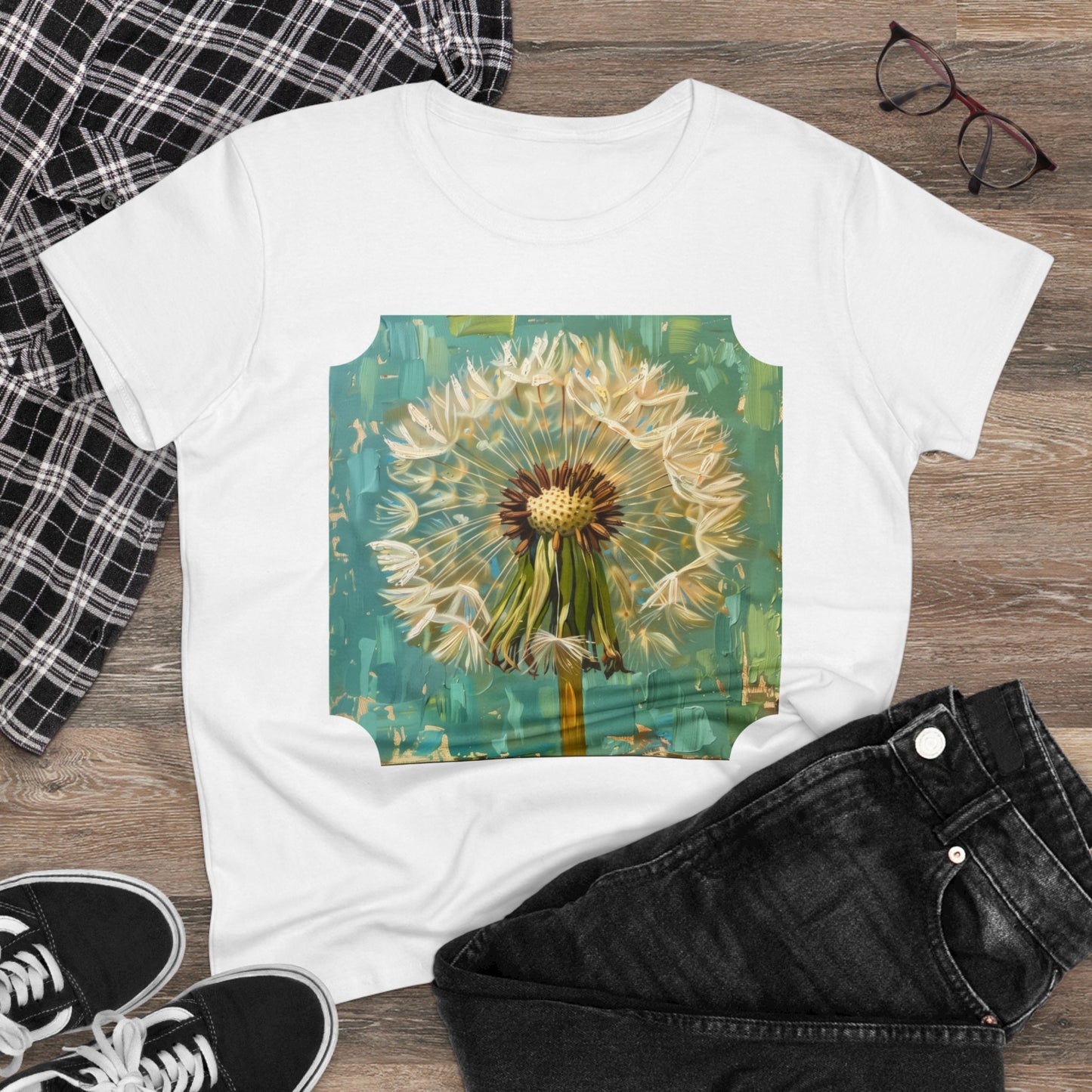 Dandelion - Flowers - Women's Midweight Cotton Tee