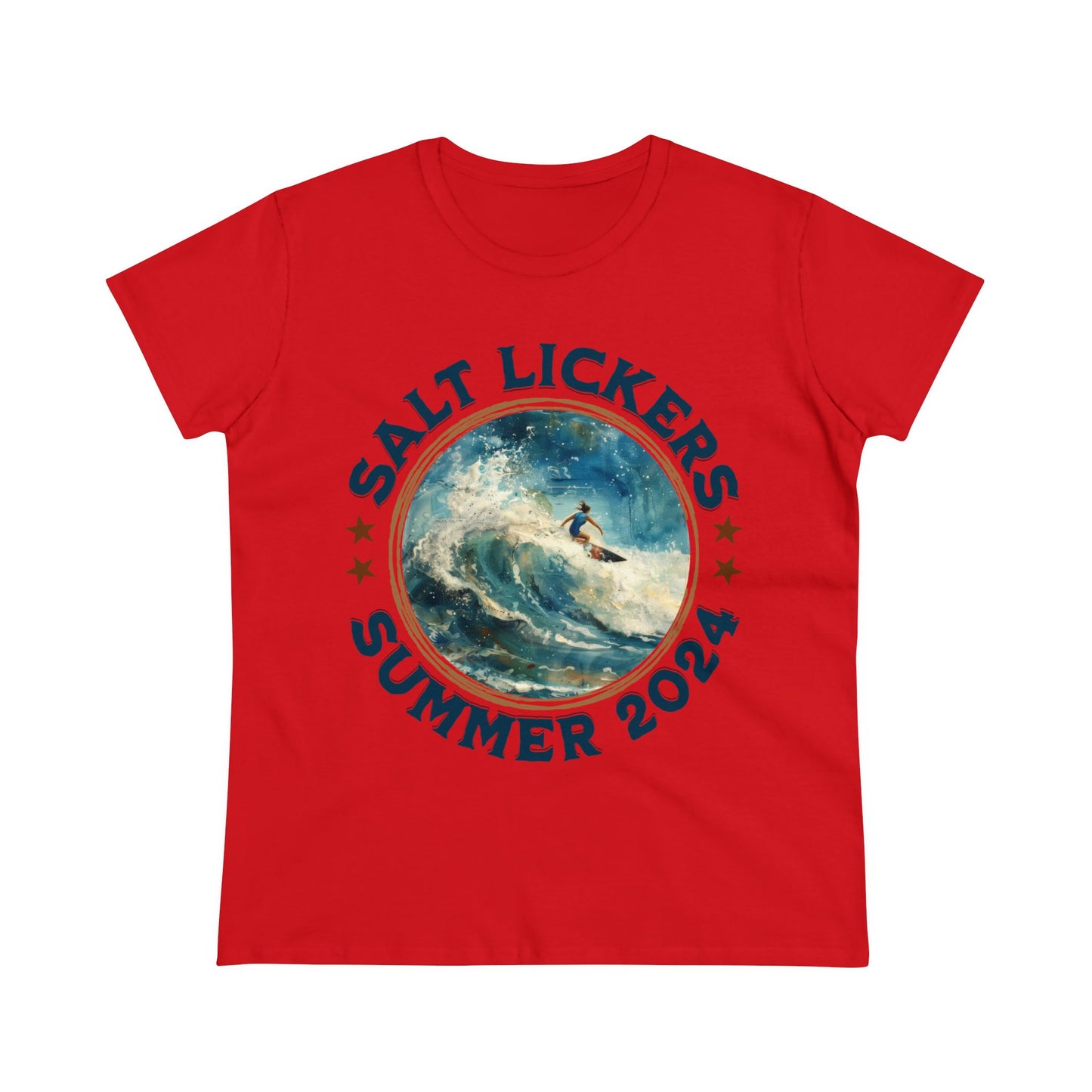 Surfing - Women's Midweight Cotton Tee