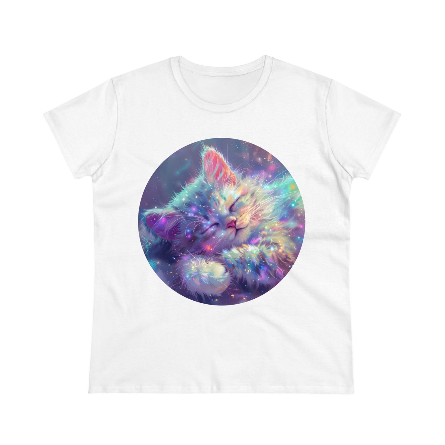 Sparkle Kitty - Women's Midweight Cotton Tee