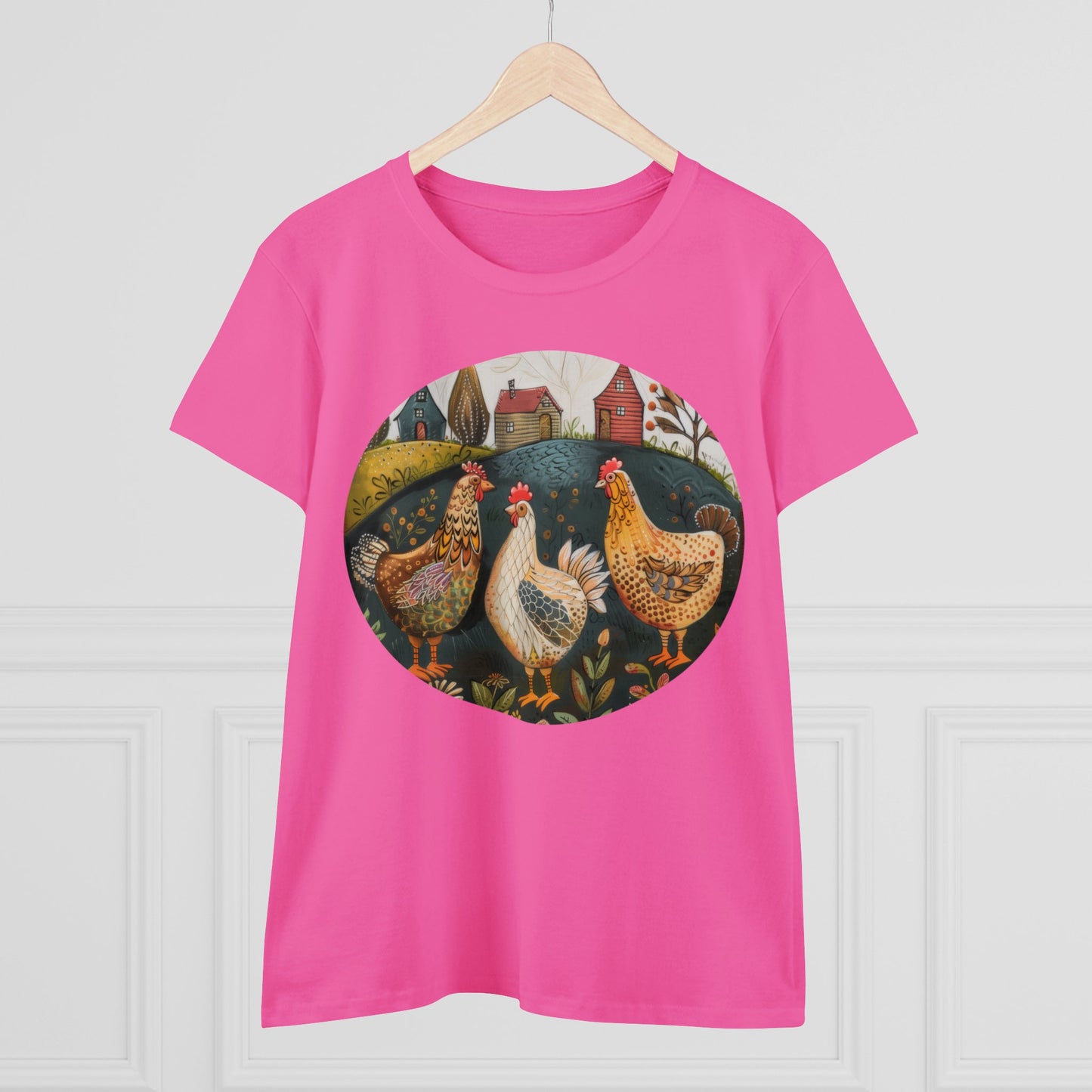 Chickens - Women's Midweight Cotton Tee