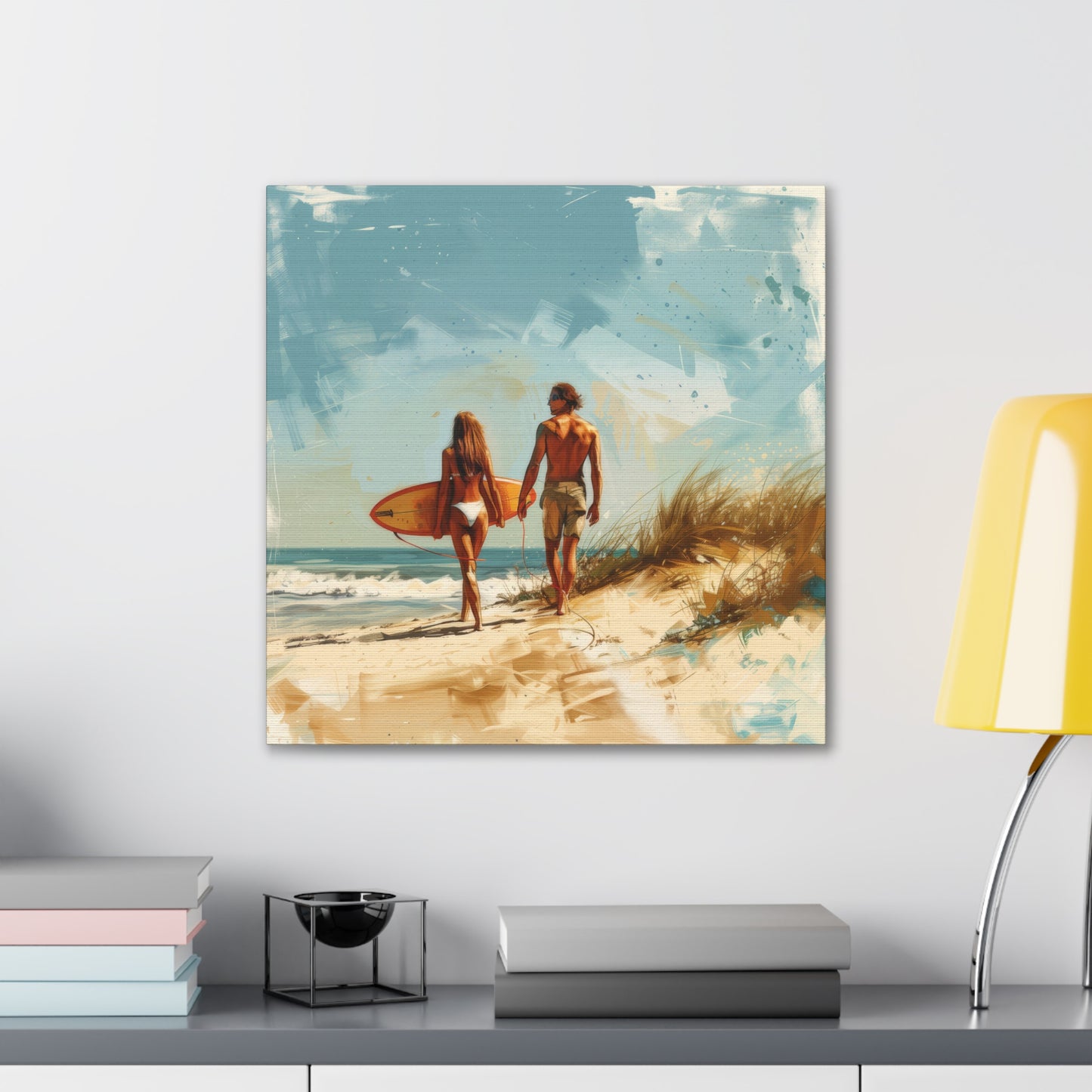 Beach and Surf  - Canvas Stretched, 0.75"